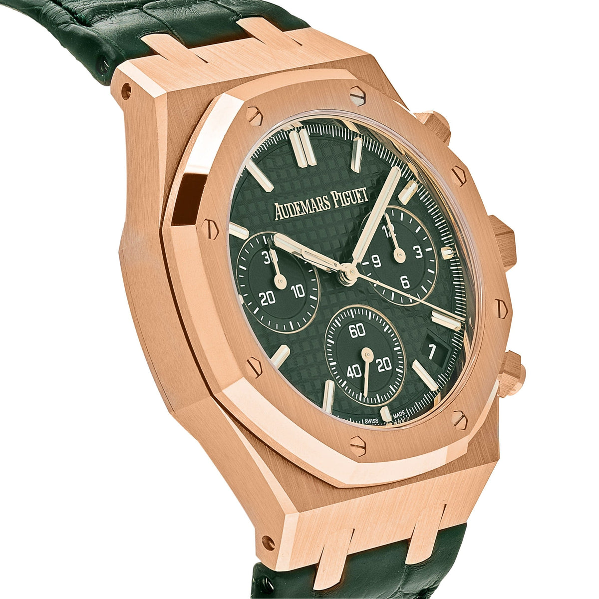 Audemars Piguet Royal Oak 26240OR.OO.D404CR.02 Chronograph Rose Gold Green Dial