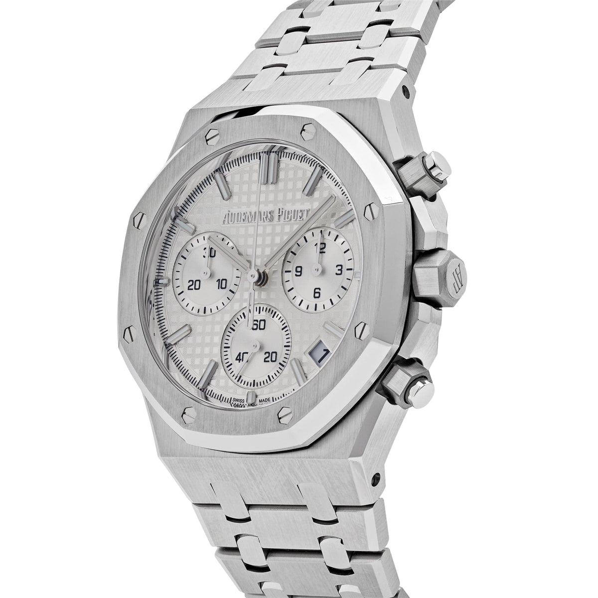Audemars Piguet Royal Oak 26240ST.OO.1320ST.03 Selfwinding Chronograph '50th Anniversary' Stainless Steel White Dial