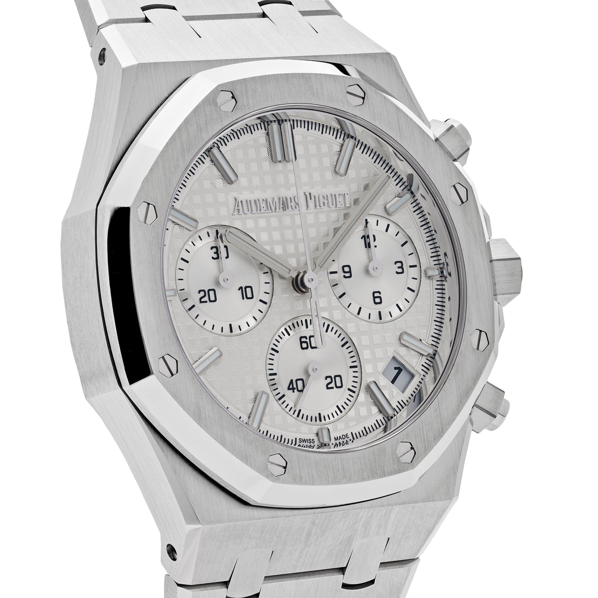 Audemars Piguet Royal Oak 26240ST.OO.1320ST.03 Selfwinding Chronograph '50th Anniversary' Stainless Steel White Dial