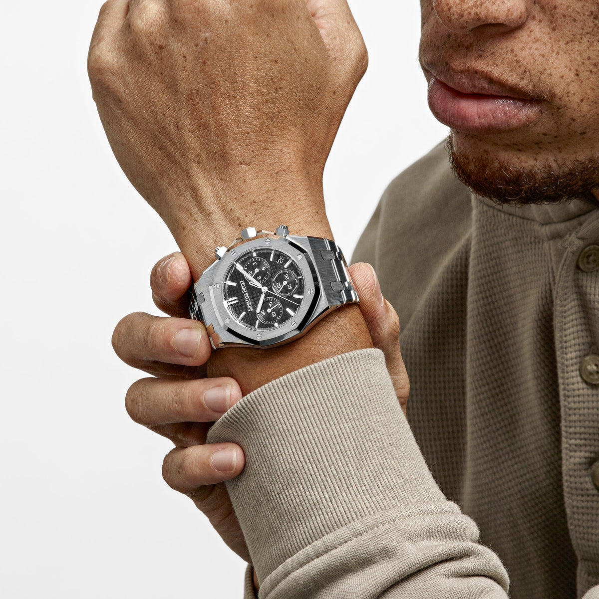 Audemars Piguet Royal Oak 26240ST.OO.1320ST.02 Selfwinding Chronograph '50th Anniversary' Stainless Steel Black Dial