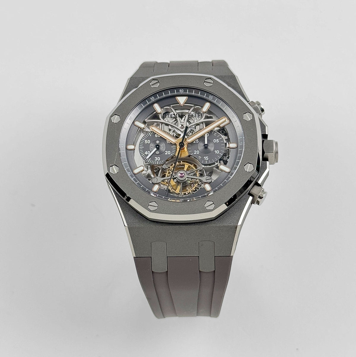 Audemars Piguet Royal Oak 26347TI.OO.D004CR.01 Tourbillon Chronograph Titanium Openworked Dial Boutique Only Edition