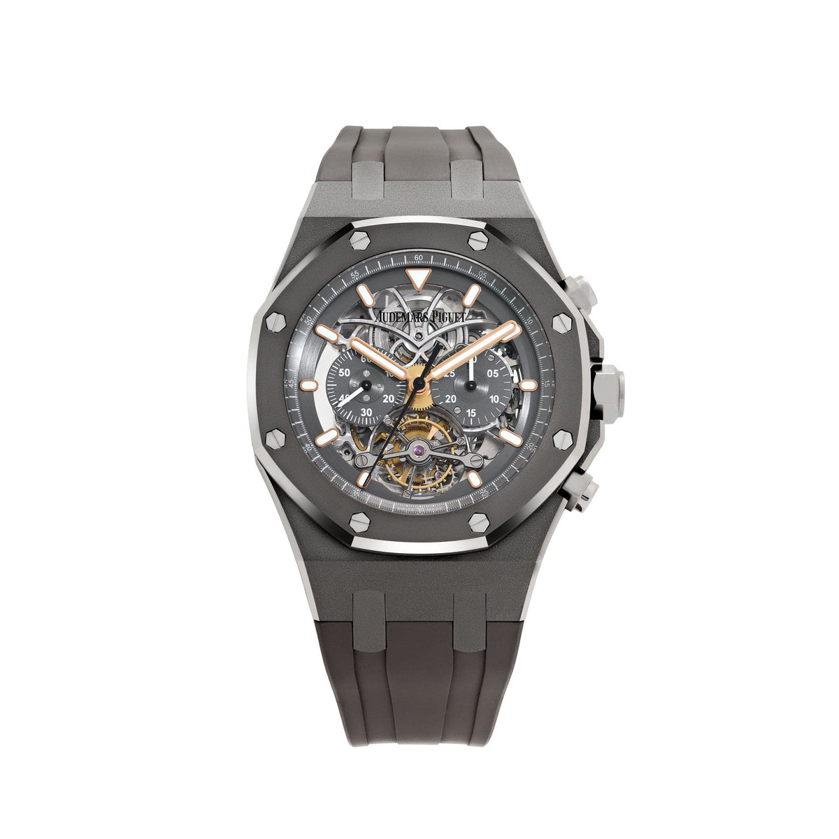 Audemars Piguet Royal Oak 26347TI.OO.D004CR.01 Tourbillon Chronograph Titanium Openworked Dial Boutique Only Edition
