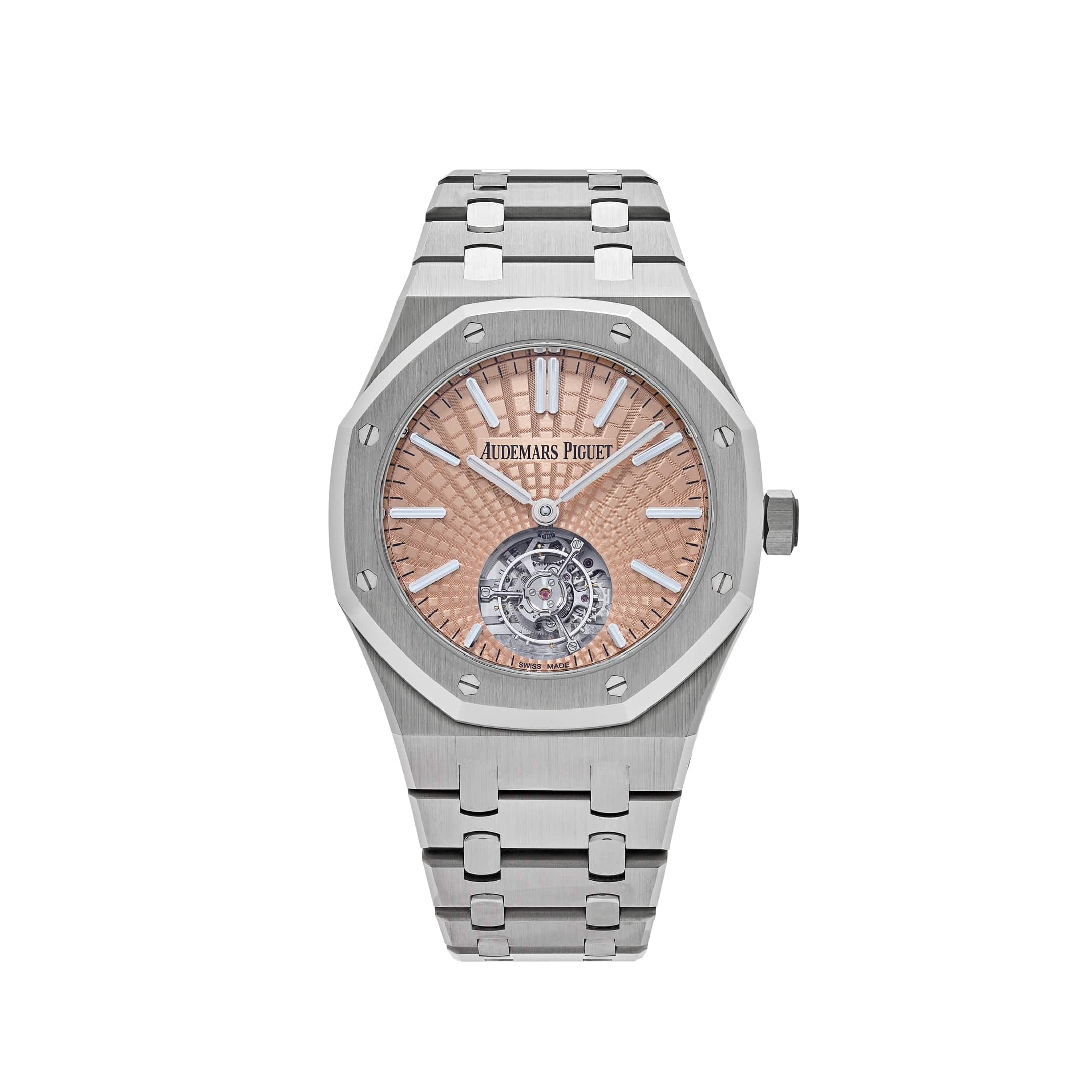 Audemars Piguet Royal Oak 26531TI.OO.1220TI.01 Selfwinding Flying Tourbillon Titanium Salmon Dial Limited Edition of 30 (2024)