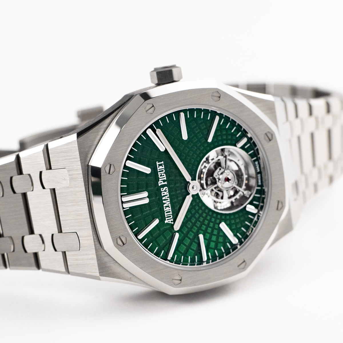 Audemars Piguet Royal Oak 26534TI.OO.1220TI.01 Flying Tourbillon Titanium Green Dial Limited Edition of 50 (2021)