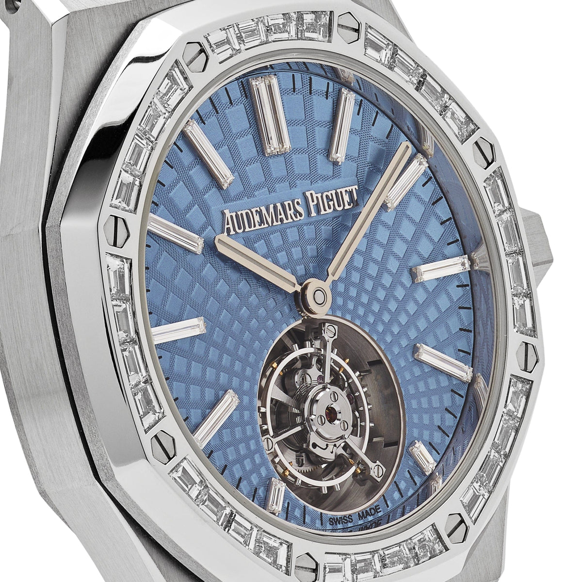 Audemars Piguet Royal Oak 26535PT.ZZ.1220PT.01 Flying Tourbillon Platinum Light Blue Dial