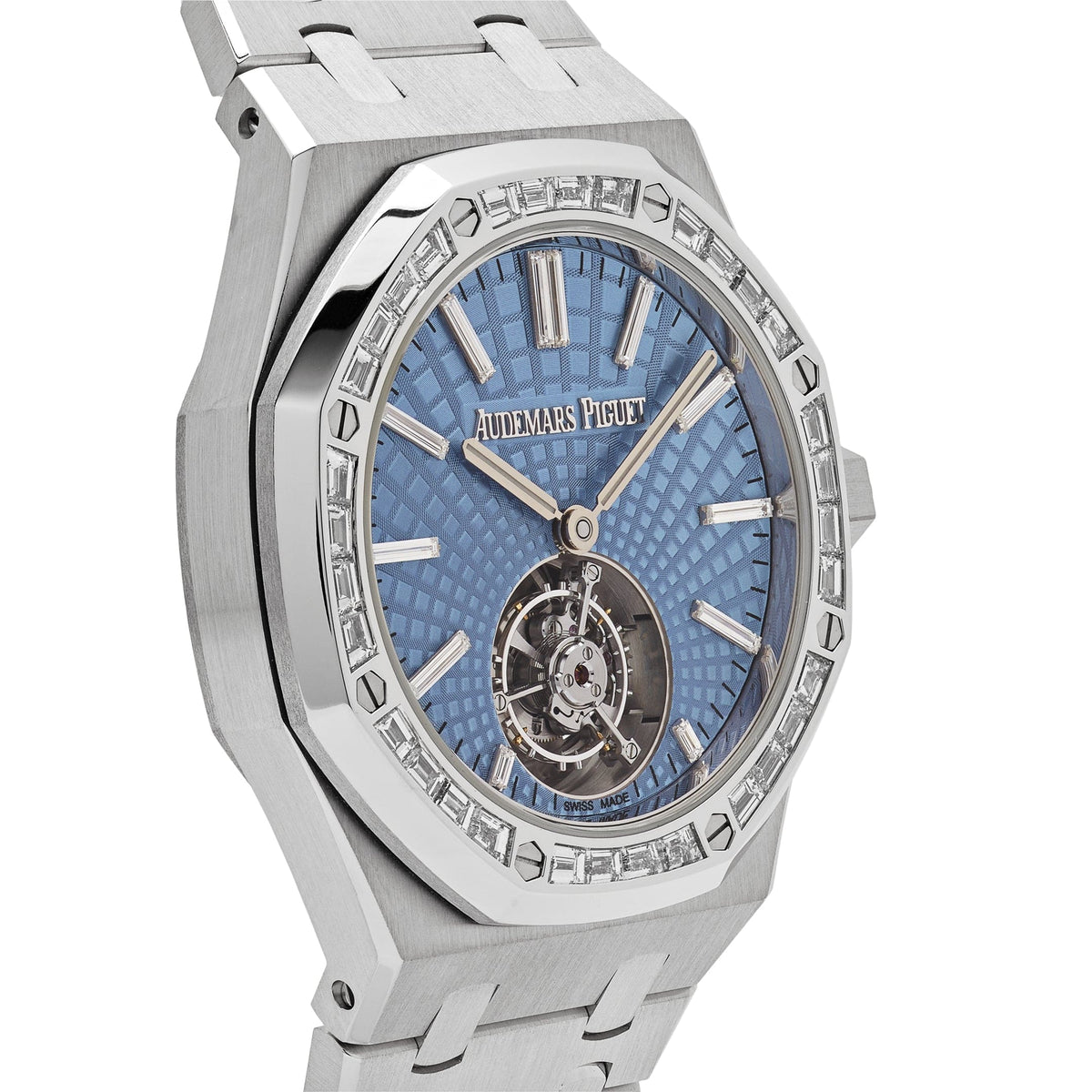 Audemars Piguet Royal Oak 26535PT.ZZ.1220PT.01 Flying Tourbillon Platinum Light Blue Dial