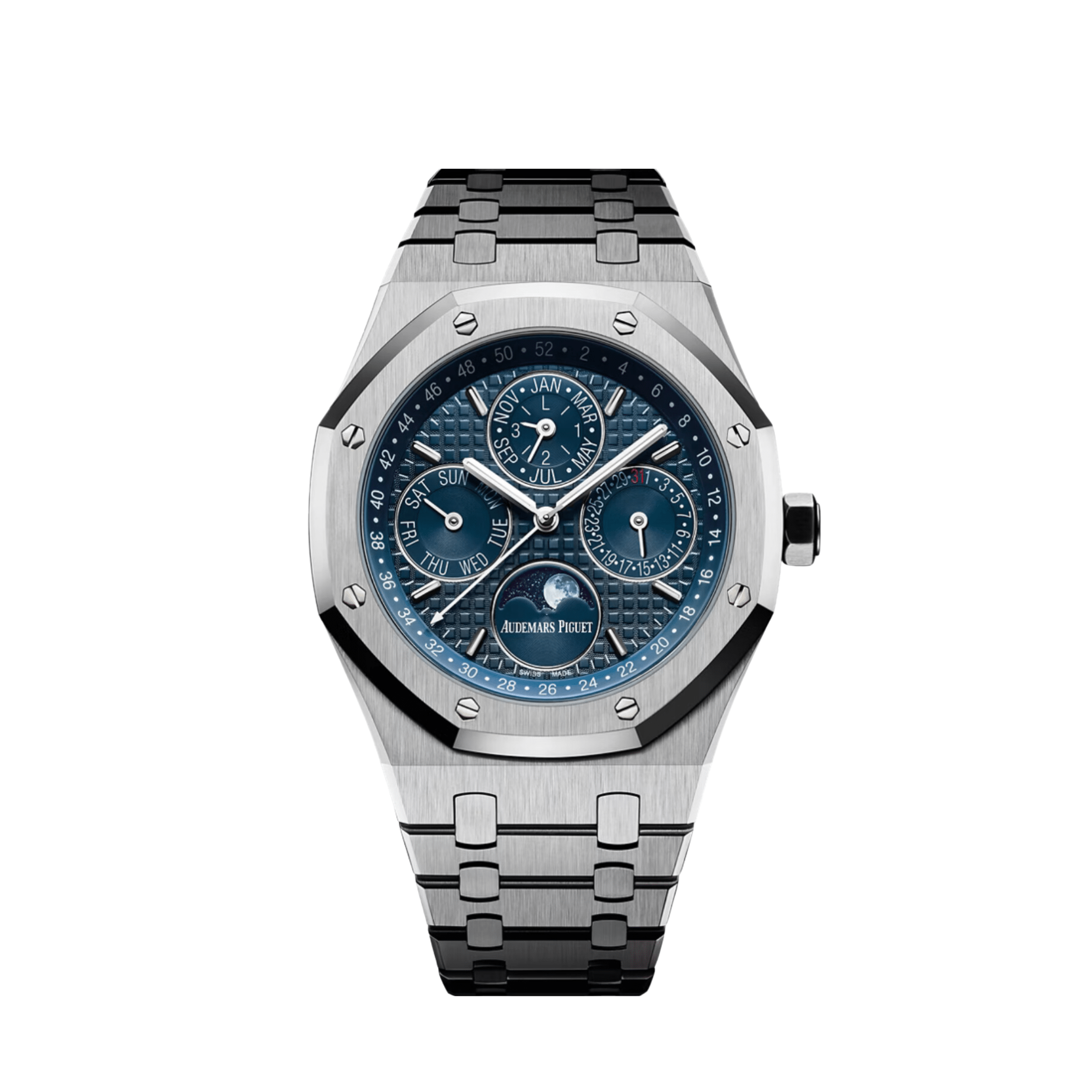 Audemars Piguet Royal Oak 26574ST.OO.1220ST.02 Perpetual Calendar Stainless Steel Dark Blue Dial