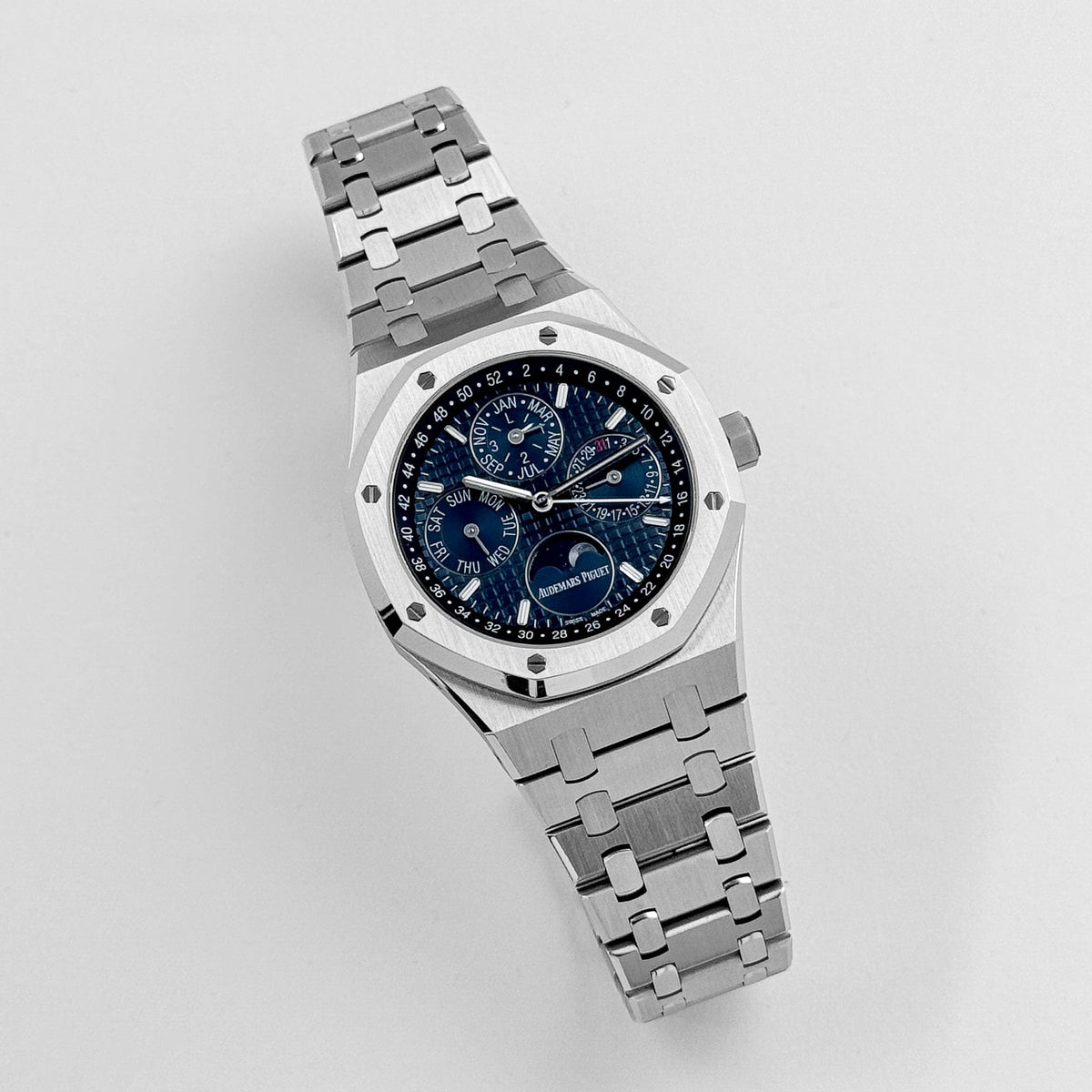 Audemars Piguet Royal Oak 26574ST.OO.1220ST.02 Perpetual Calendar Stainless Steel Dark Blue Dial