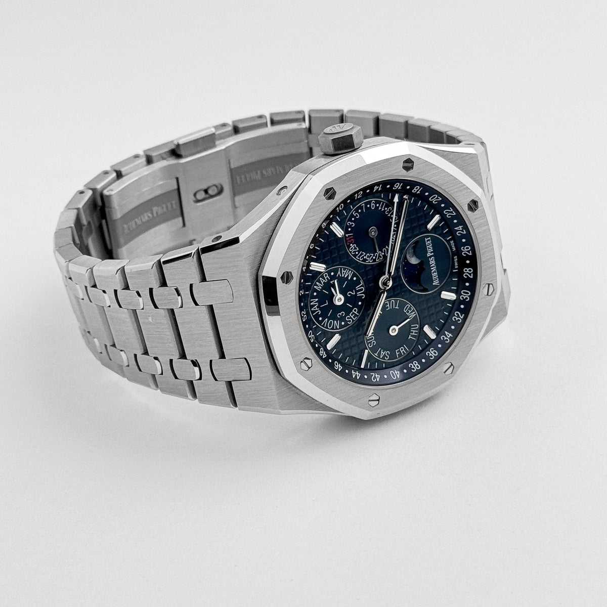 Audemars Piguet Royal Oak 26574ST.OO.1220ST.02 Perpetual Calendar Stainless Steel Dark Blue Dial