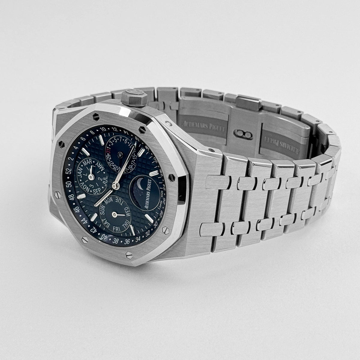 Audemars Piguet Royal Oak 26574ST.OO.1220ST.02 Perpetual Calendar Stainless Steel Dark Blue Dial