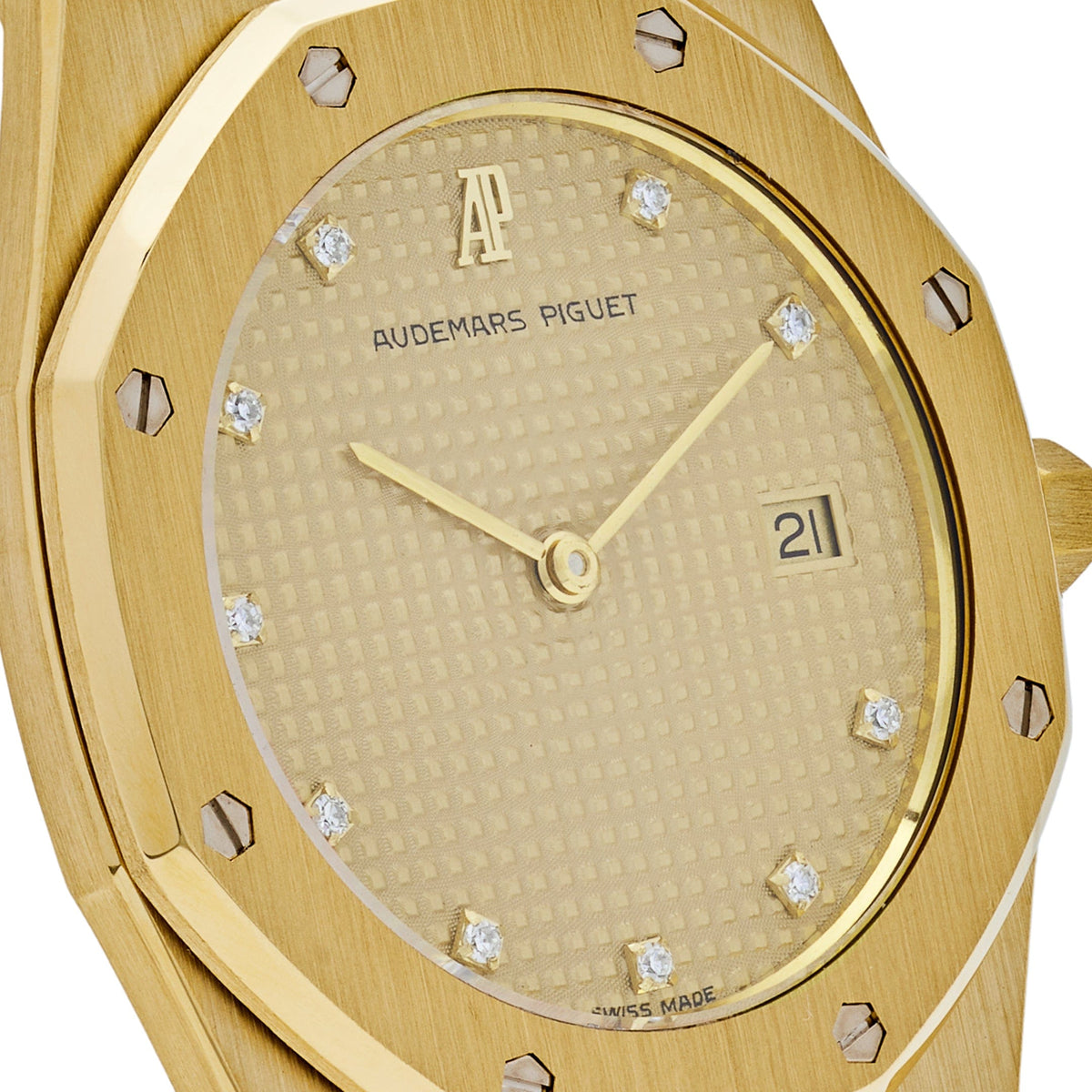 Audemars Piguet Royal Oak 56175BA Vintage Yellow Gold Champagne Diamond Dial
