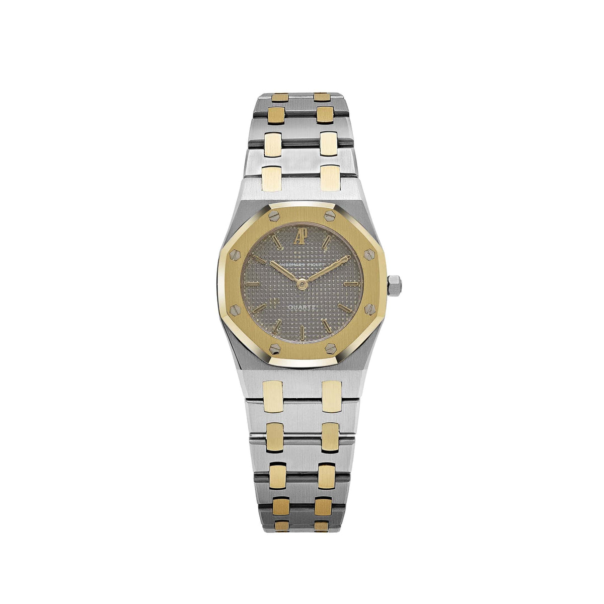 Audemars Piguet Royal Oak 6007SA 'Ladies' Stainless Steel Yellow Gold Grey Dial