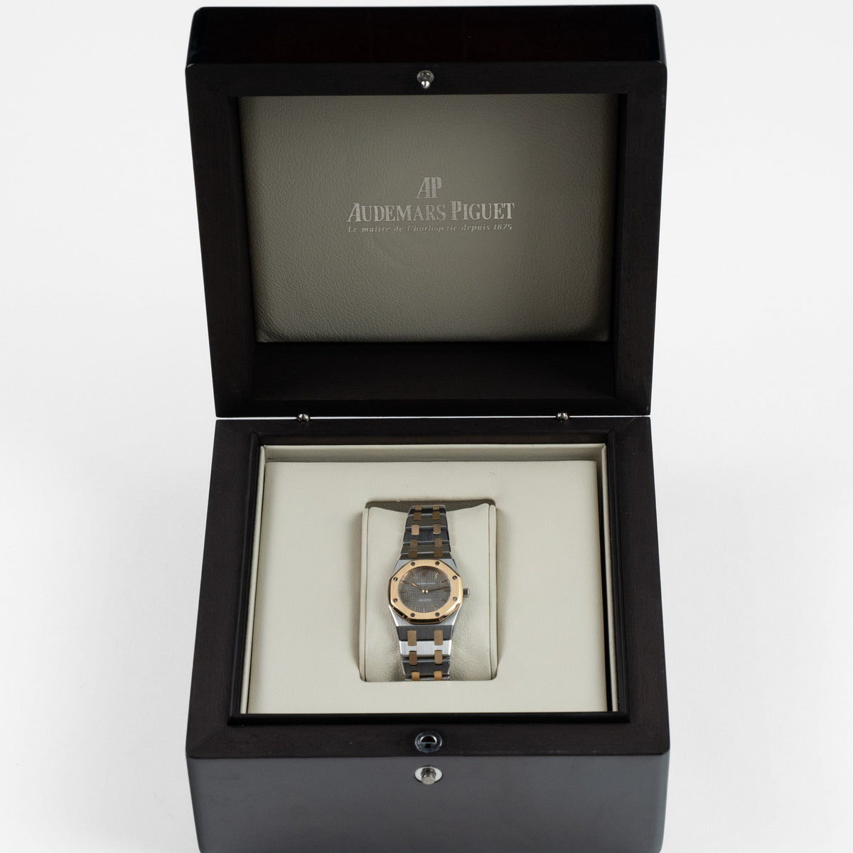 Audemars Piguet Royal Oak 6007SA 'Ladies' Stainless Steel Yellow Gold Grey Dial