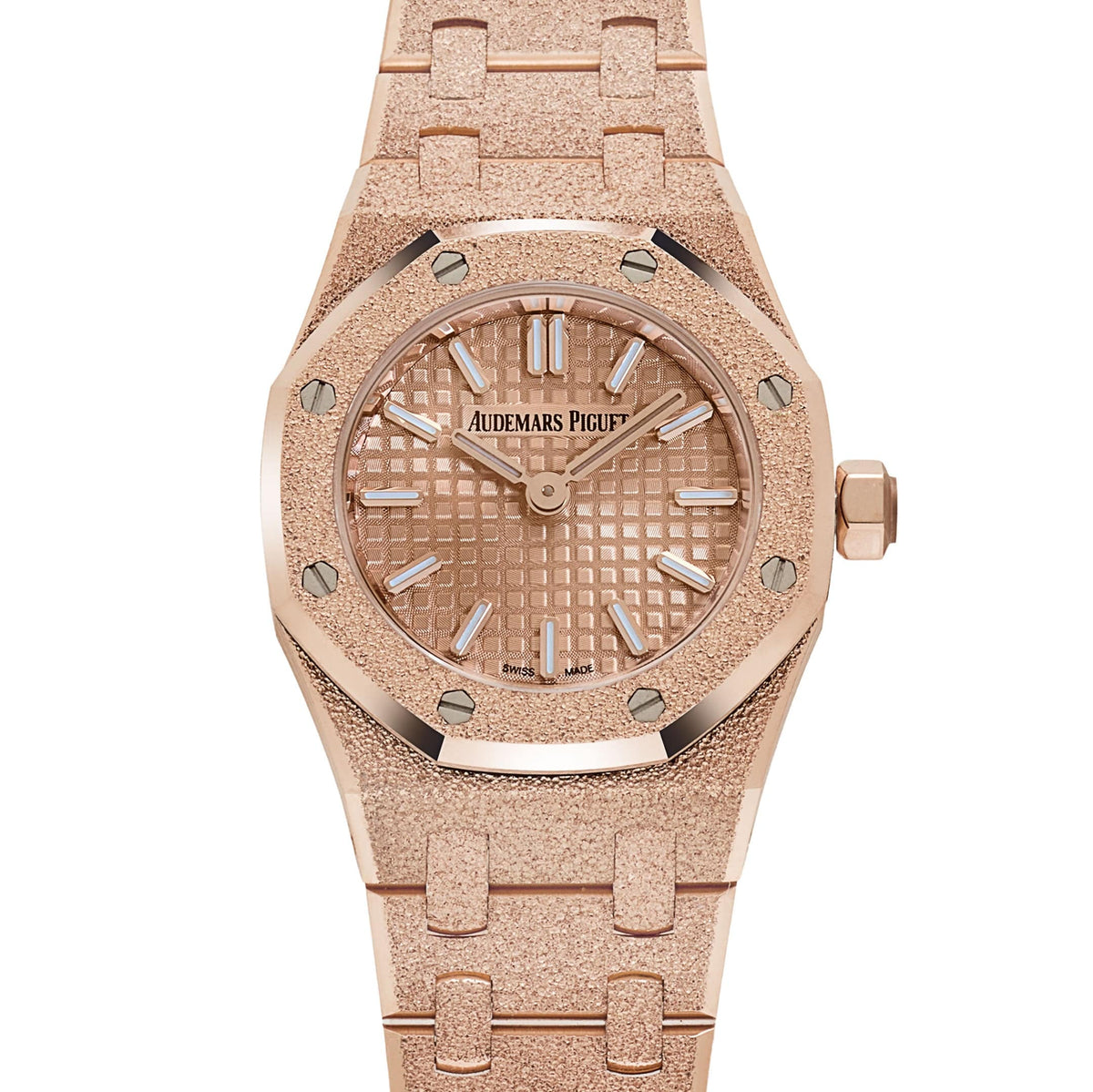 Audemars Piguet Royal Oak 67630OR.GG.1312OR.01 'Mini' Frosted Rose Gold Quartz (2025)