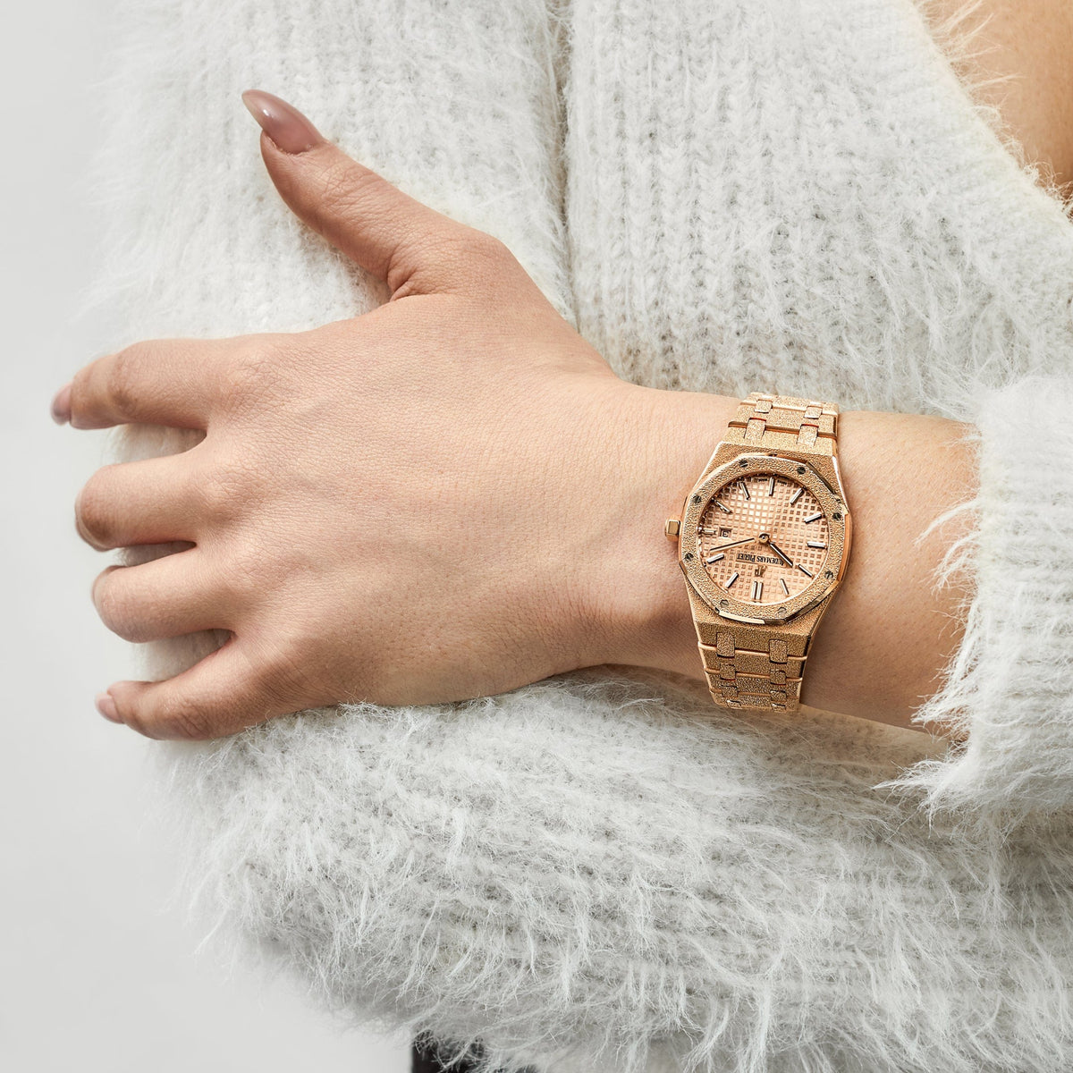 Audemars Piguet Royal Oak 67653OR.GG.1263OR.02 Lady Quartz Frosted Rose Gold
