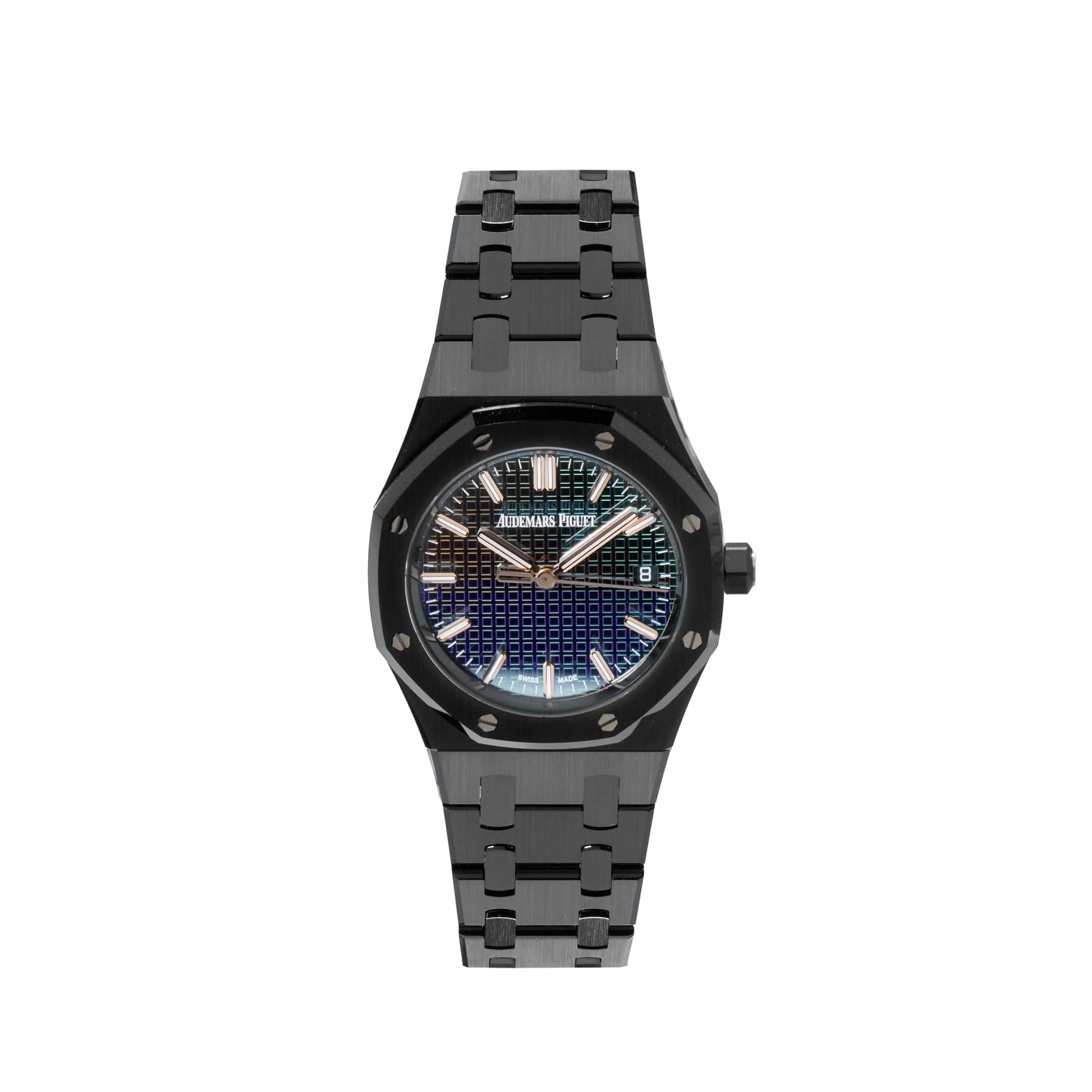 Audemars Piguet Royal Oak 77350CE.OO.1266CE.02.A Selfwinding 'Ladies' 'Carolina Bucci' Black Ceramic Rainbow Dial Limited Edition of 300 (2022)