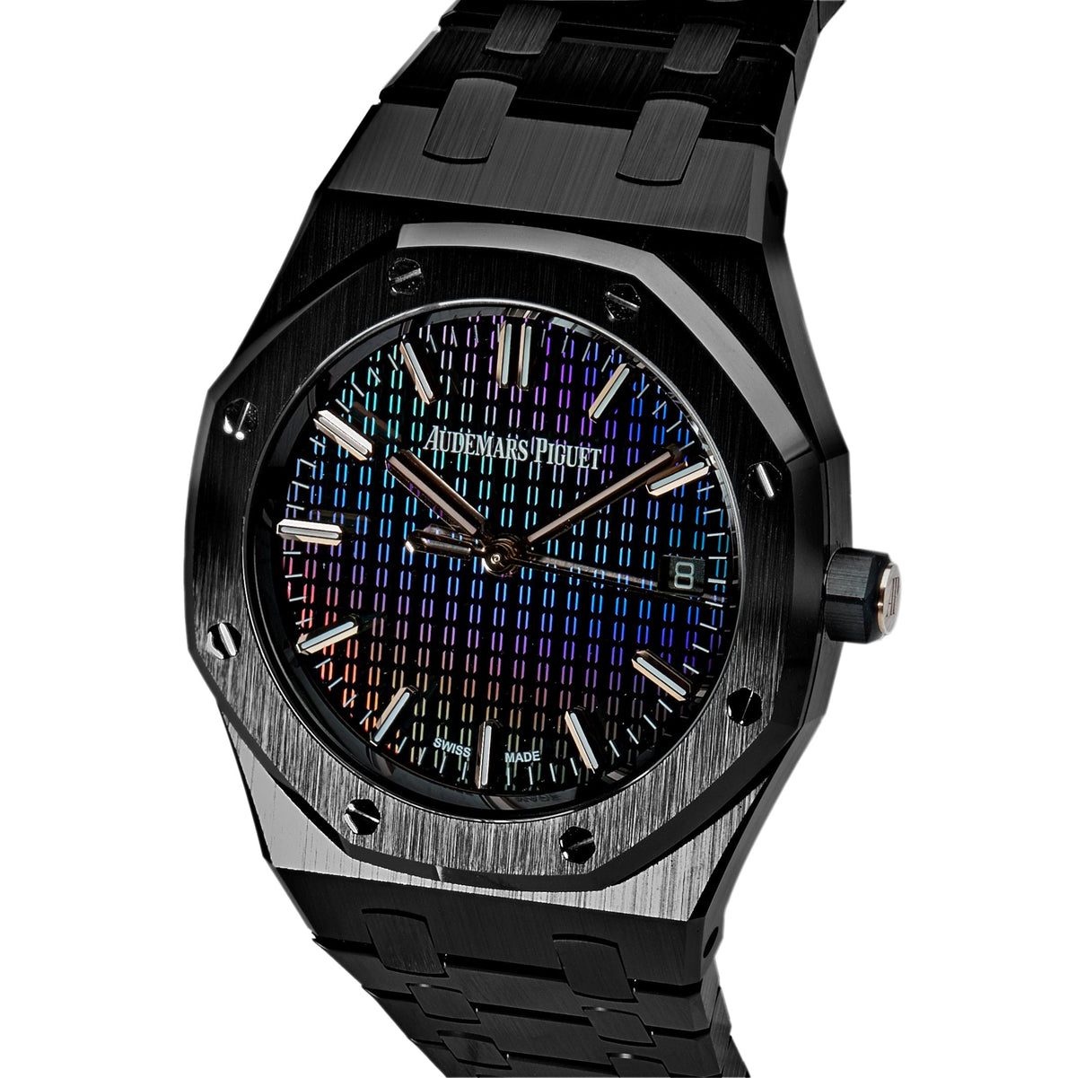 Audemars Piguet Royal Oak 77350CE.OO.1266CE.02.A Selfwinding 'Ladies' 'Carolina Bucci' Black Ceramic Rainbow Dial Limited Edition of 300 (2022)