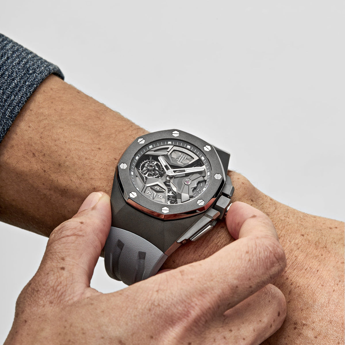 Audemars Piguet Royal Oak Concept 26589TI.GG.D006CA.01 Flying Tourbillon GMT Titanium Limited Edition of 30