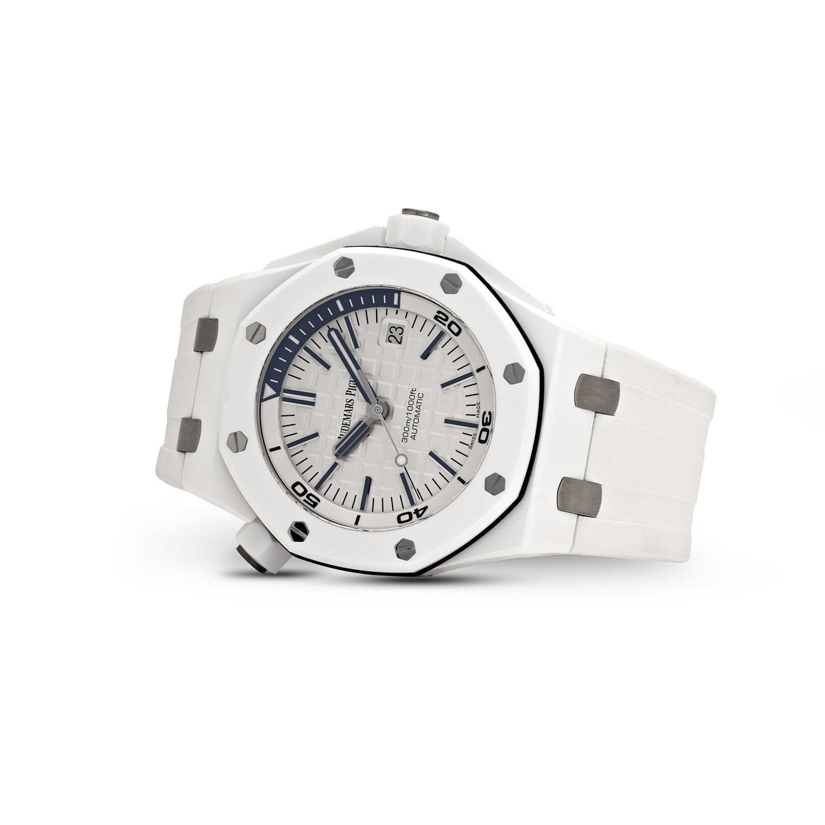 Audemars Piguet Royal Oak Offshore 15707CB.OO.A010CA.01 Diver White Ceramic White Dial