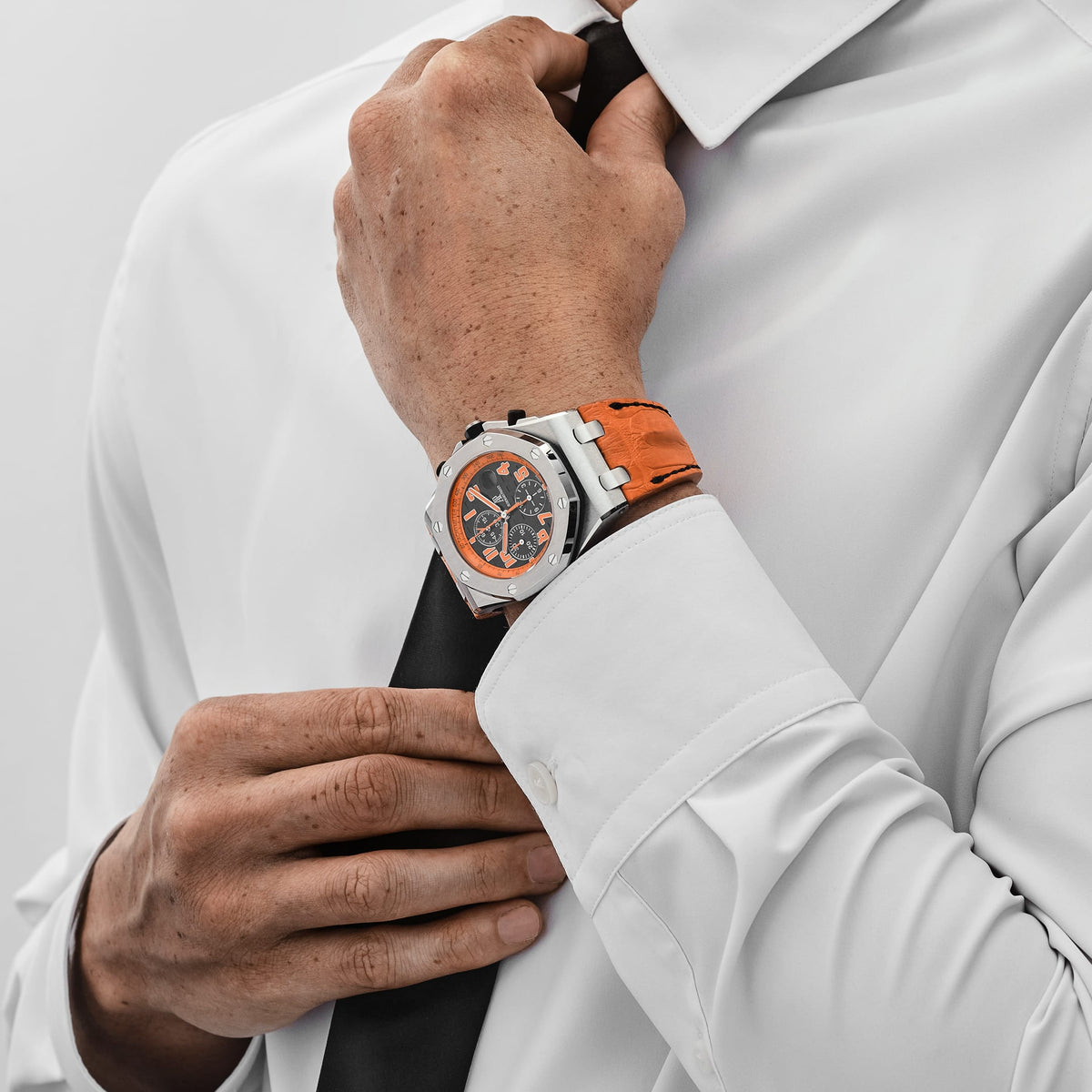 Audemars Piguet Royal Oak Offshore 26170ST.OO.D101CR.01 Chronograph 'Volcano' 'LeBron James July 8, 2010 Miami Heat' Stainless Steel Black Arabic Orange Dial (2010)