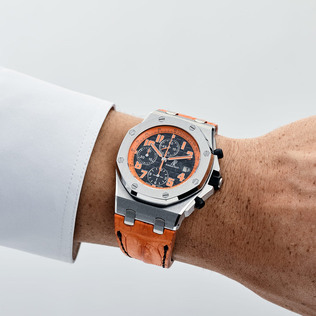 Audemars Piguet Royal Oak Offshore 26170ST.OO.D101CR.01 Chronograph 'Volcano' 'LeBron James July 8, 2010 Miami Heat' Stainless Steel Black Arabic Orange Dial (2010)