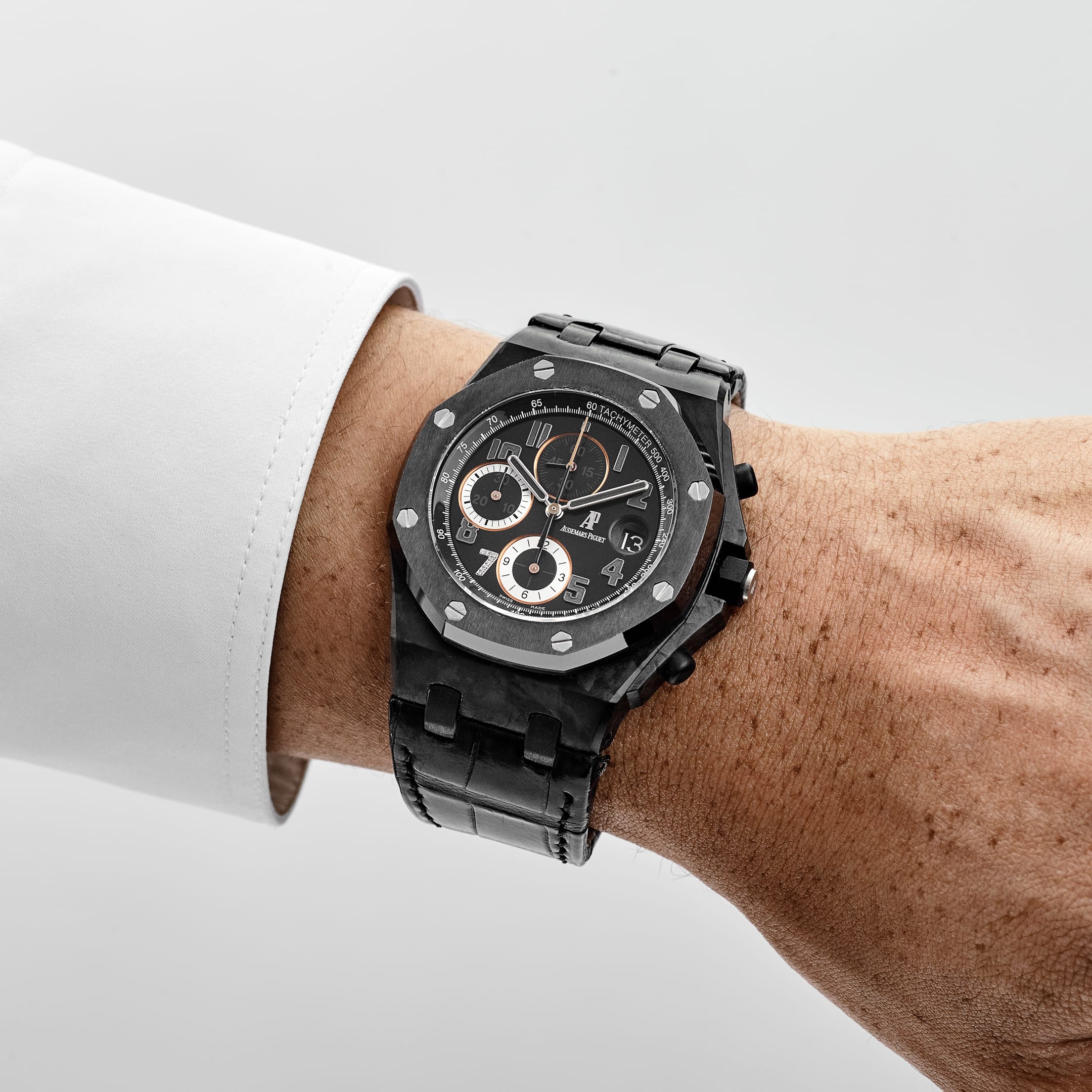 Audemars Piguet Royal Oak Offshore 26205AU.OOD002CR.01 'Ginza 7' Chronograph Carbon Black Dial Limited Edition of 200 (2012)