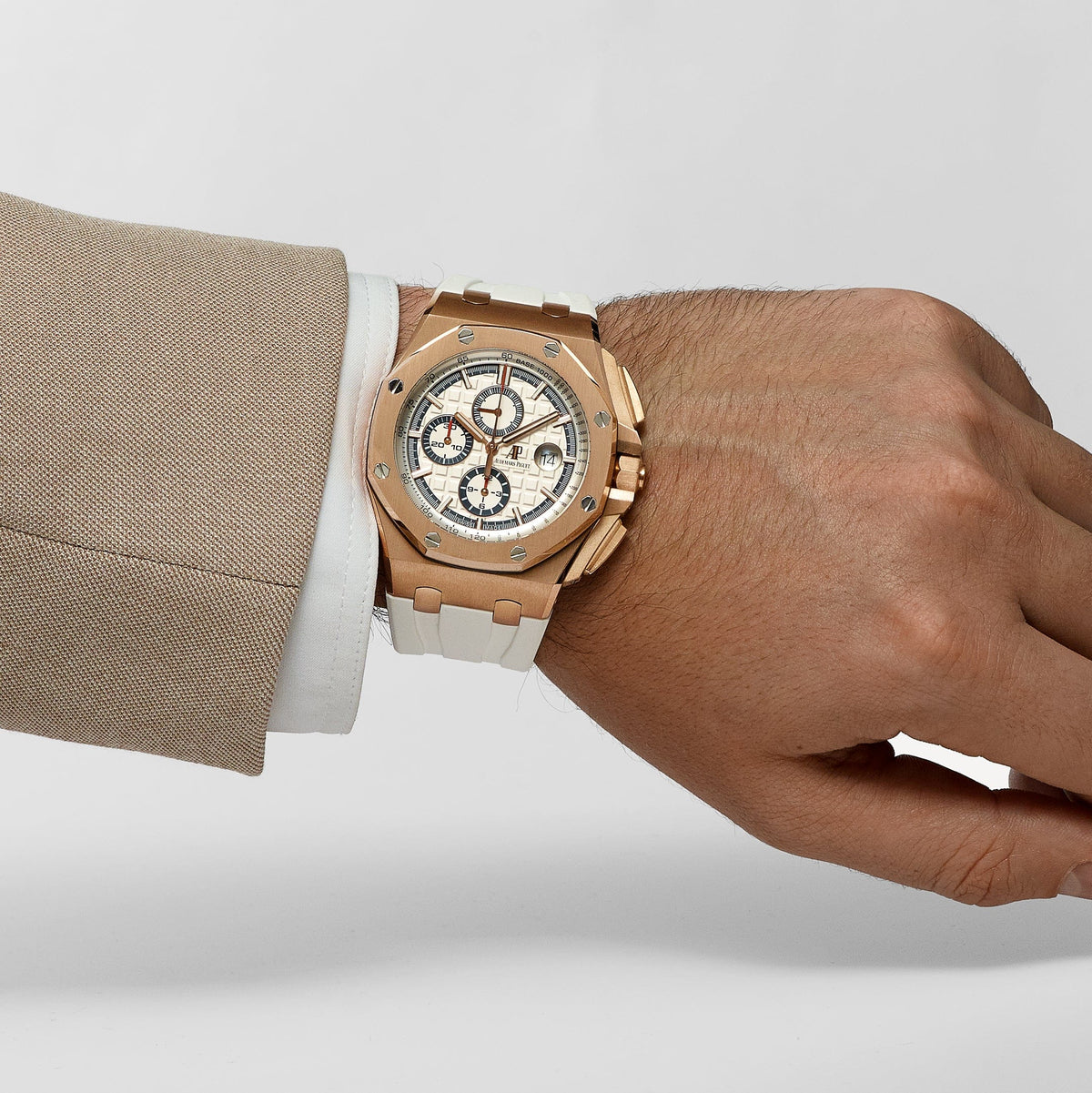 Audemars Piguet Royal Oak Offshore 26408OR.OO.A010CA.01 'Summer' Chronograph Rose Gold White Dial Limited Edition of 500 (2017)