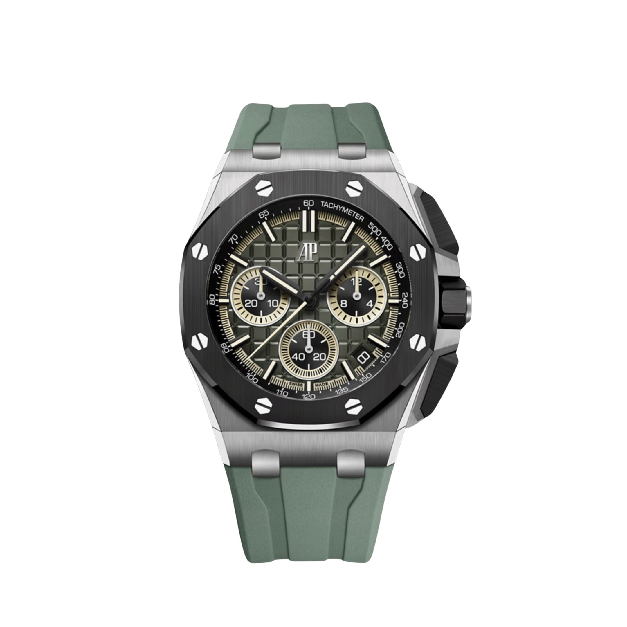 Audemars Piguet Royal Oak Offshore 26420IO.OO.A402CA.01 Chronograph Titanium Black Ceramic Khaki Dial (2026)