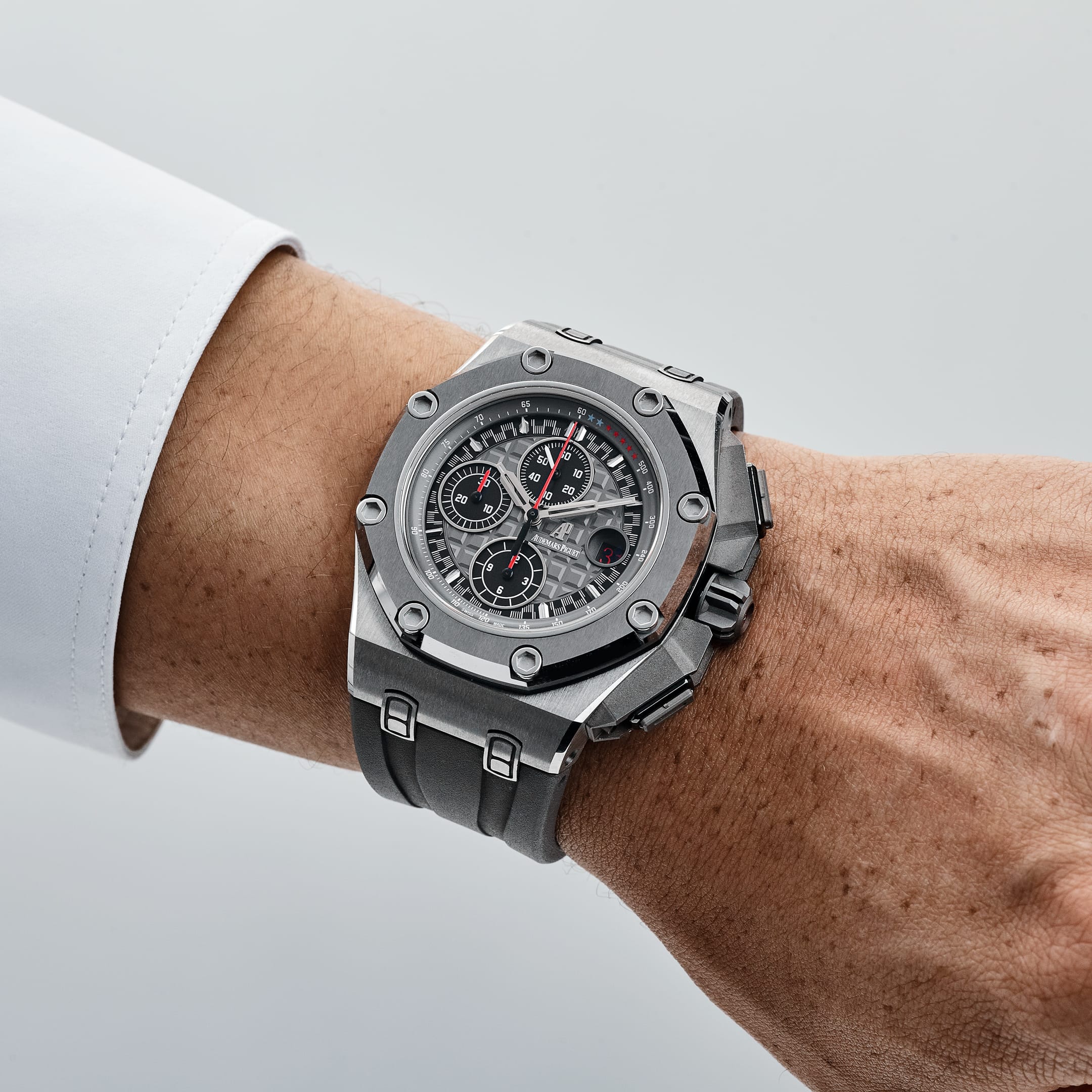 Audemars Piguet Royal Oak Offshore 26568IM.OO.A004CA.01 'Michael Schumacher' Chronograph Titanium Grey Dial Limited Edition (2013)
