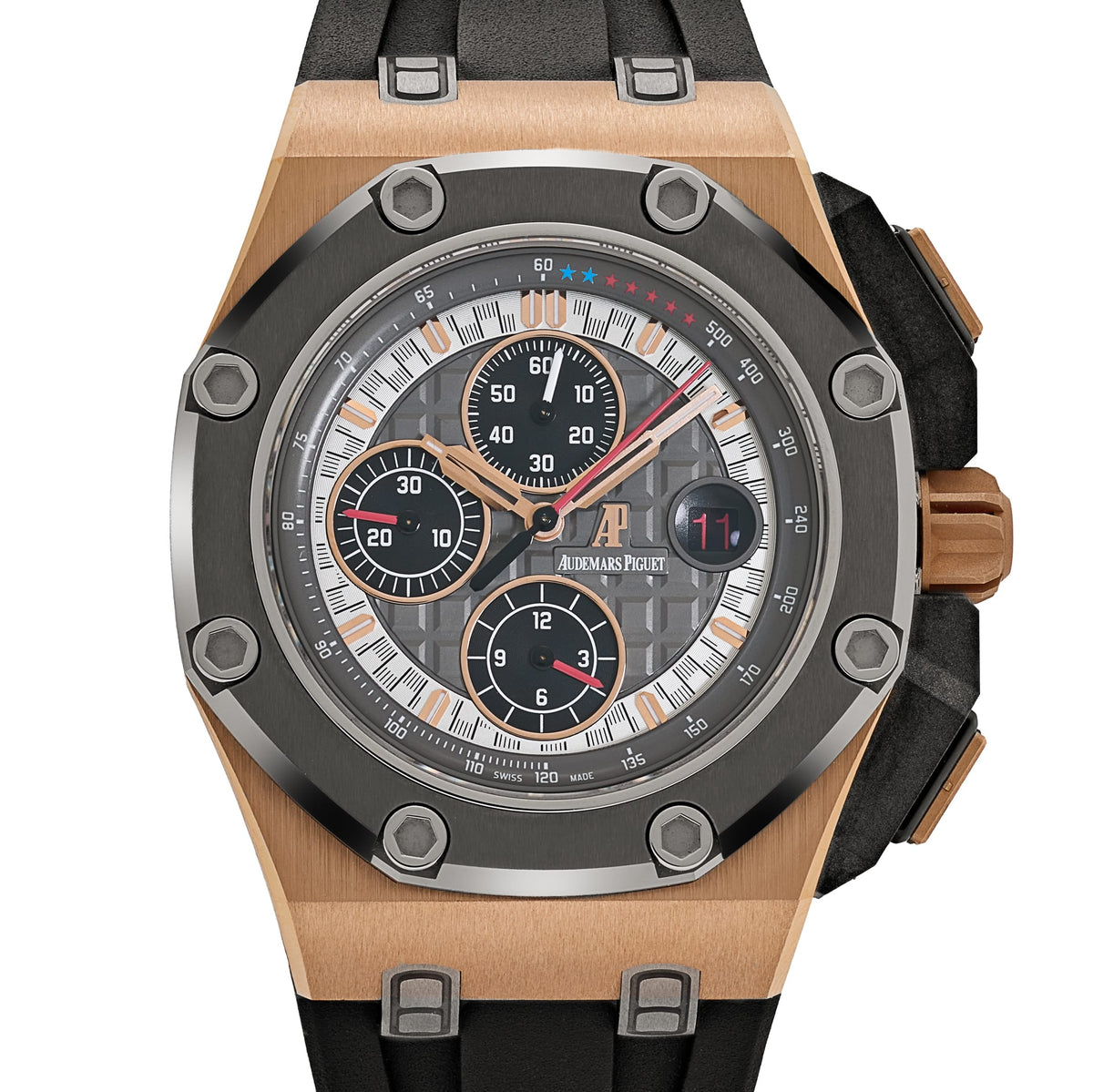 Audemars Piguet Royal Oak Offshore 26568OM.OO.A004CA.01 'Michael Schumacher' Chronograph Rose Gold Grey Dial Limited Edition of 500 (2013)