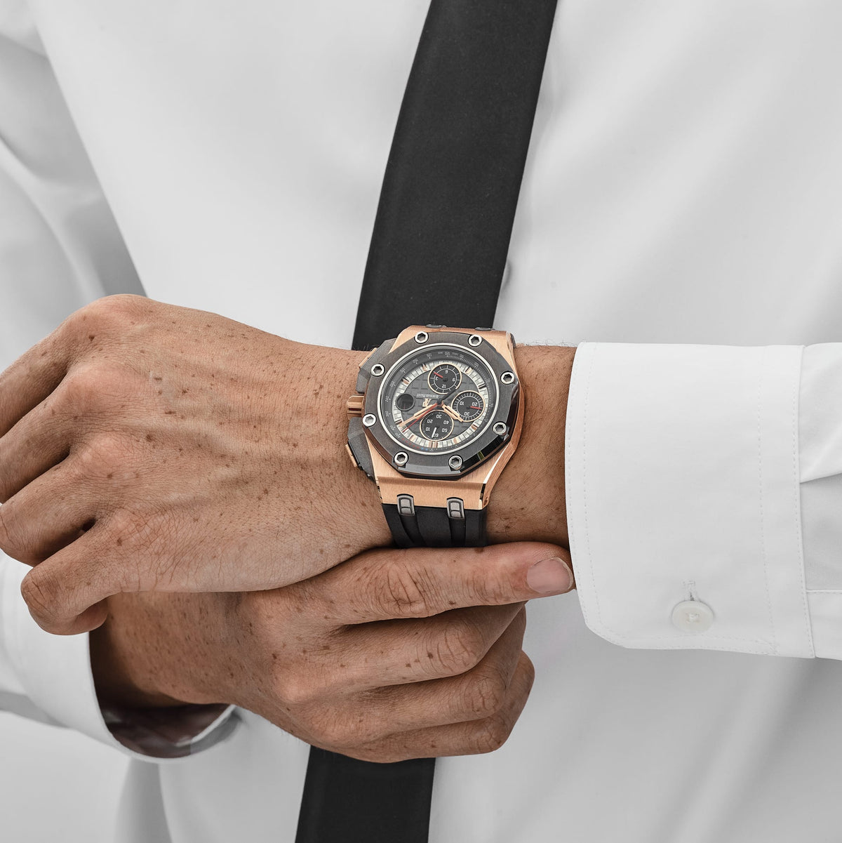 Audemars Piguet Royal Oak Offshore 26568OM.OO.A004CA.01 'Michael Schumacher' Chronograph Rose Gold Grey Dial Limited Edition of 500 (2013)