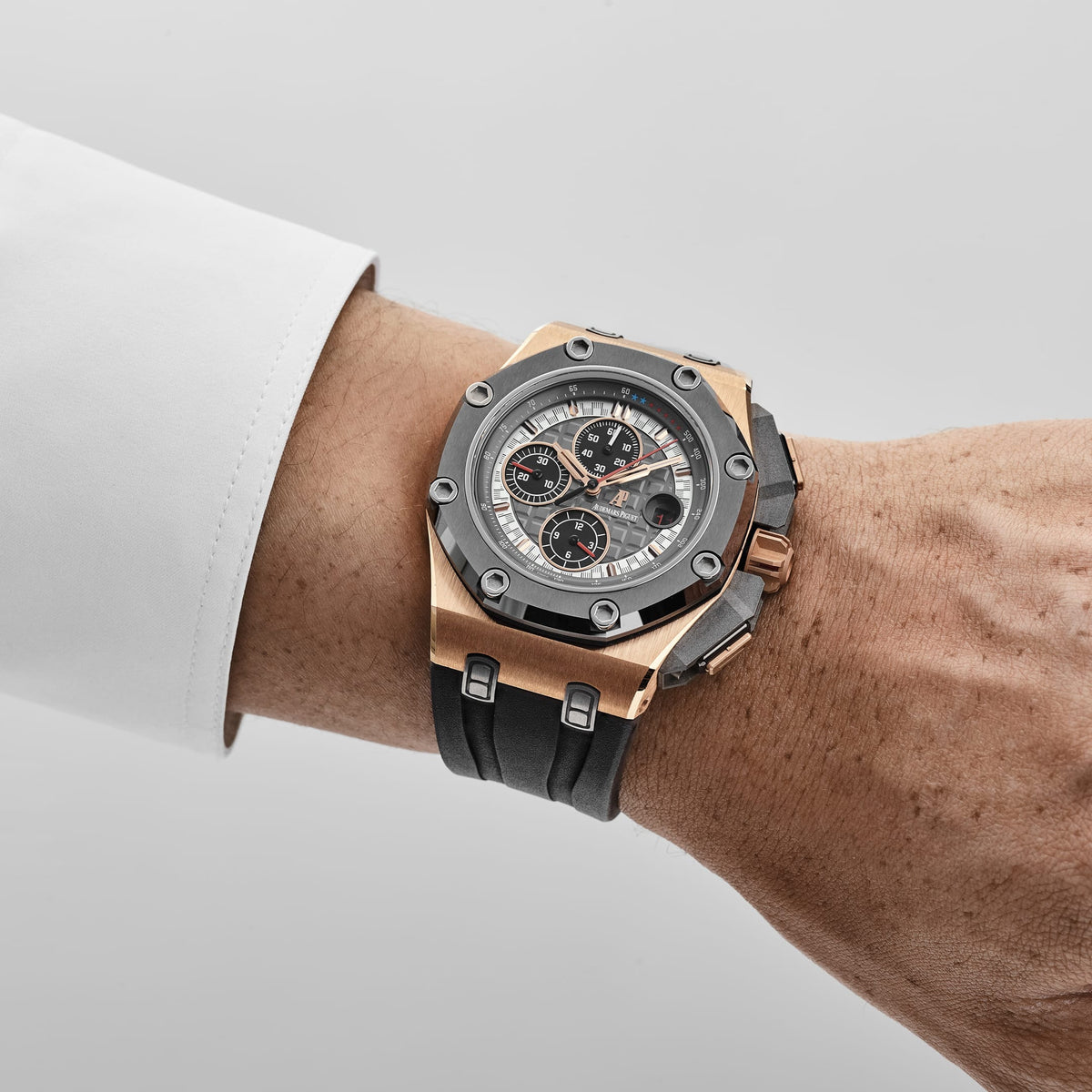 Audemars Piguet Royal Oak Offshore 26568OM.OO.A004CA.01 'Michael Schumacher' Chronograph Rose Gold Grey Dial Limited Edition of 500 (2013)