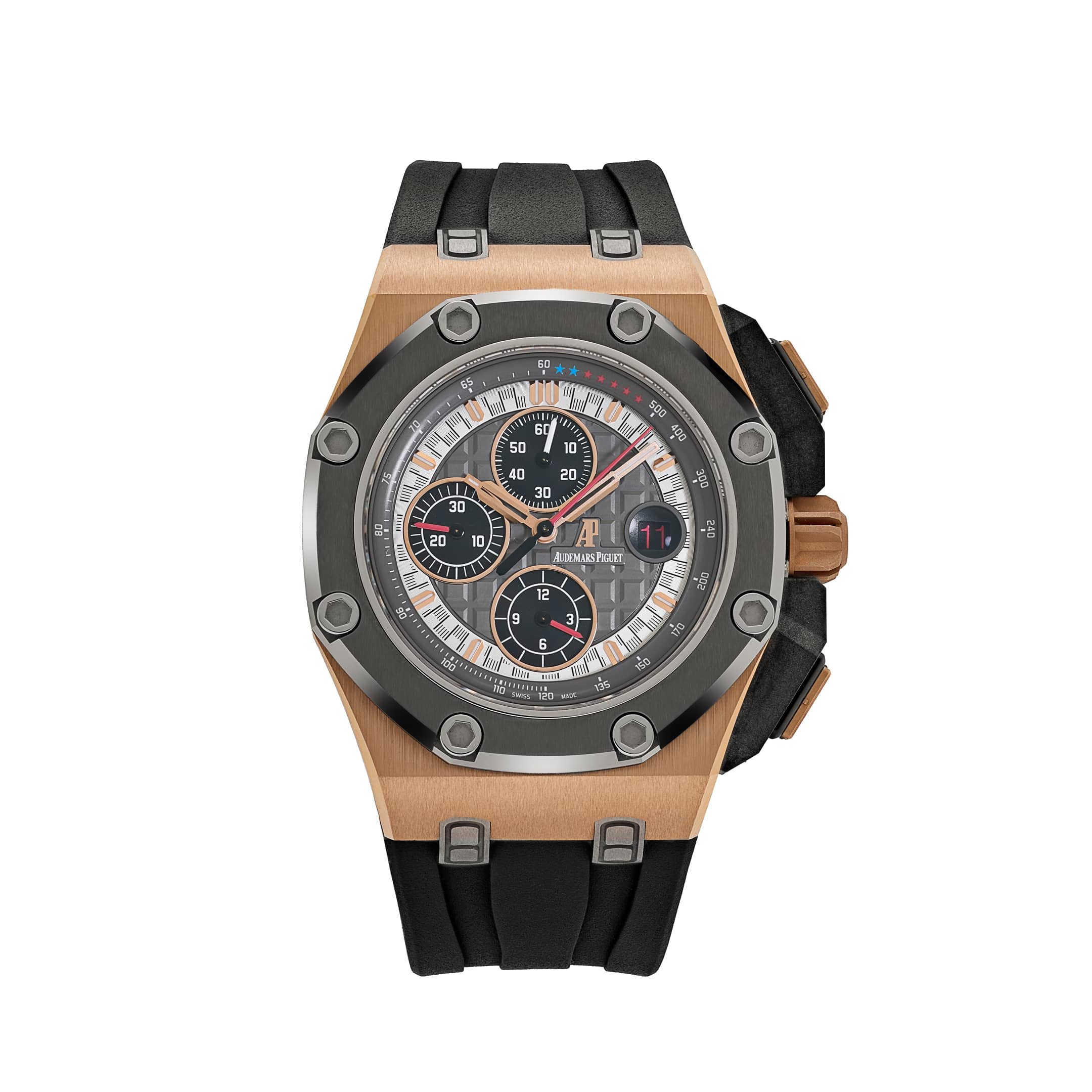 Audemars Piguet Royal Oak Offshore 26568OM.OO.A004CA.01 'Michael Schumacher' Chronograph Rose Gold Grey Dial Limited Edition of 500 (2013)
