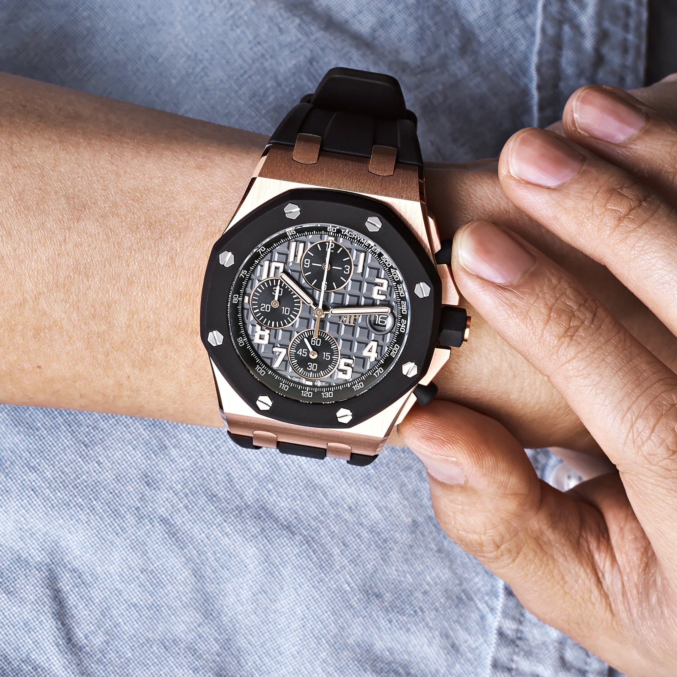 Audemars Piguet Royal Oak Offshore 26238OK.OO.A002CA.01 Chronograph Rose Gold Black Dial (2022)