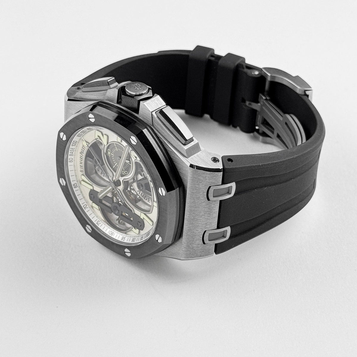 Audemars Piguet Royal Oak Offshore Chronograph 26387IO.OO.D002CA.01 Tourbillon Titanium Openworked Dial Limited Edition of 15 (2015)