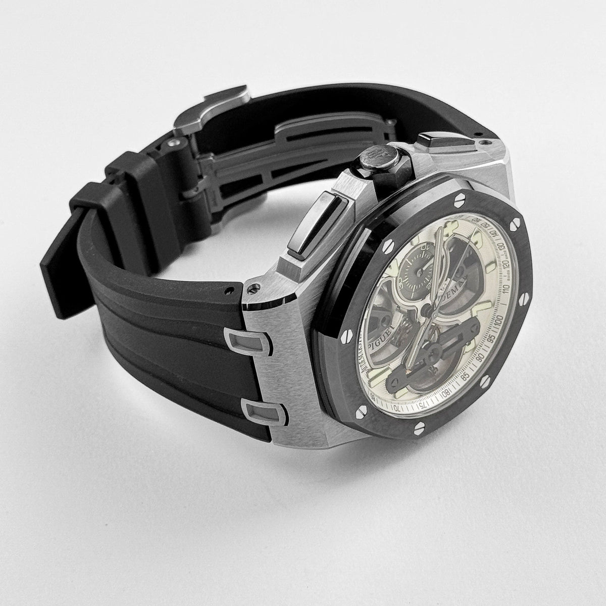 Audemars Piguet Royal Oak Offshore Chronograph 26387IO.OO.D002CA.01 Tourbillon Titanium Openworked Dial Limited Edition of 15 (2015)
