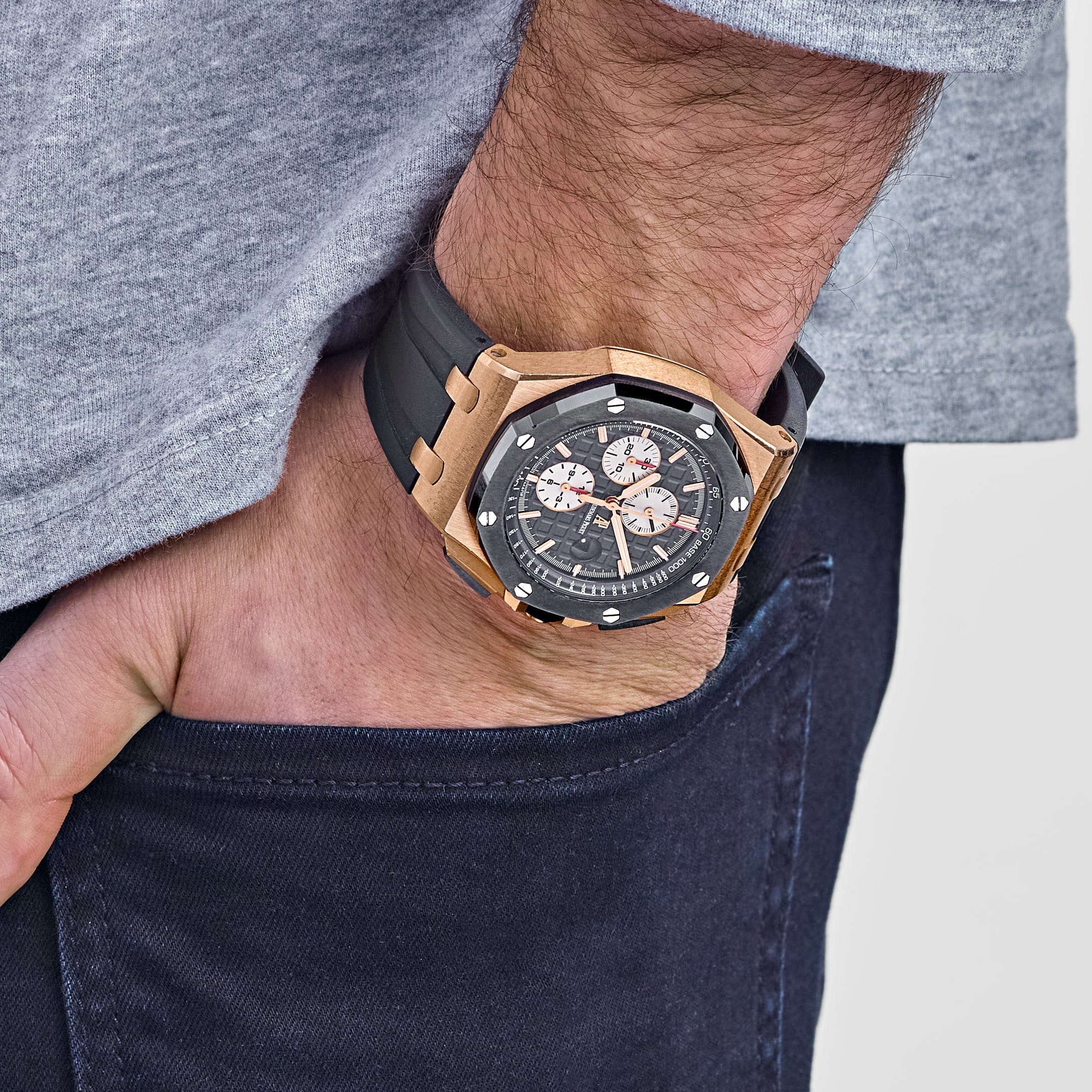 Audemars Piguet Royal Oak Offshore Chronograph 26401RO.OO.A002CA.01 Rose Gold Black Dial