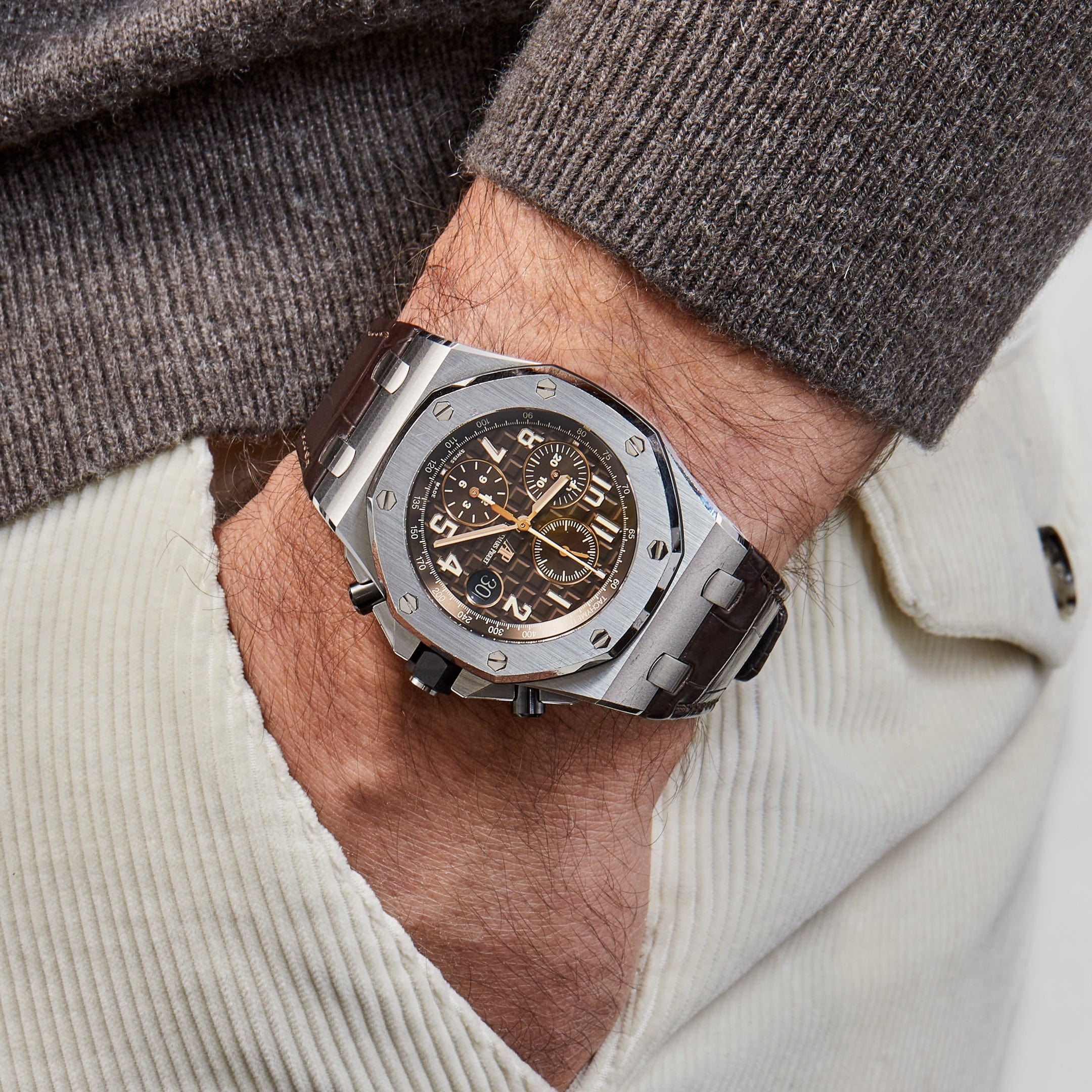 Audemars Piguet Royal Oak Offshore 26470ST.OO.A820CR.01 Chronograph Stainless Steel Brown Dial