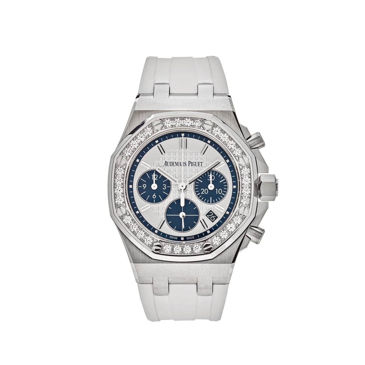 Audemars Piguet Royal Oak Offshore 26231ST.ZZ.D010CA.01.A Chronograph Stainless Steel Silver Dial Diamond Bezel (2022)