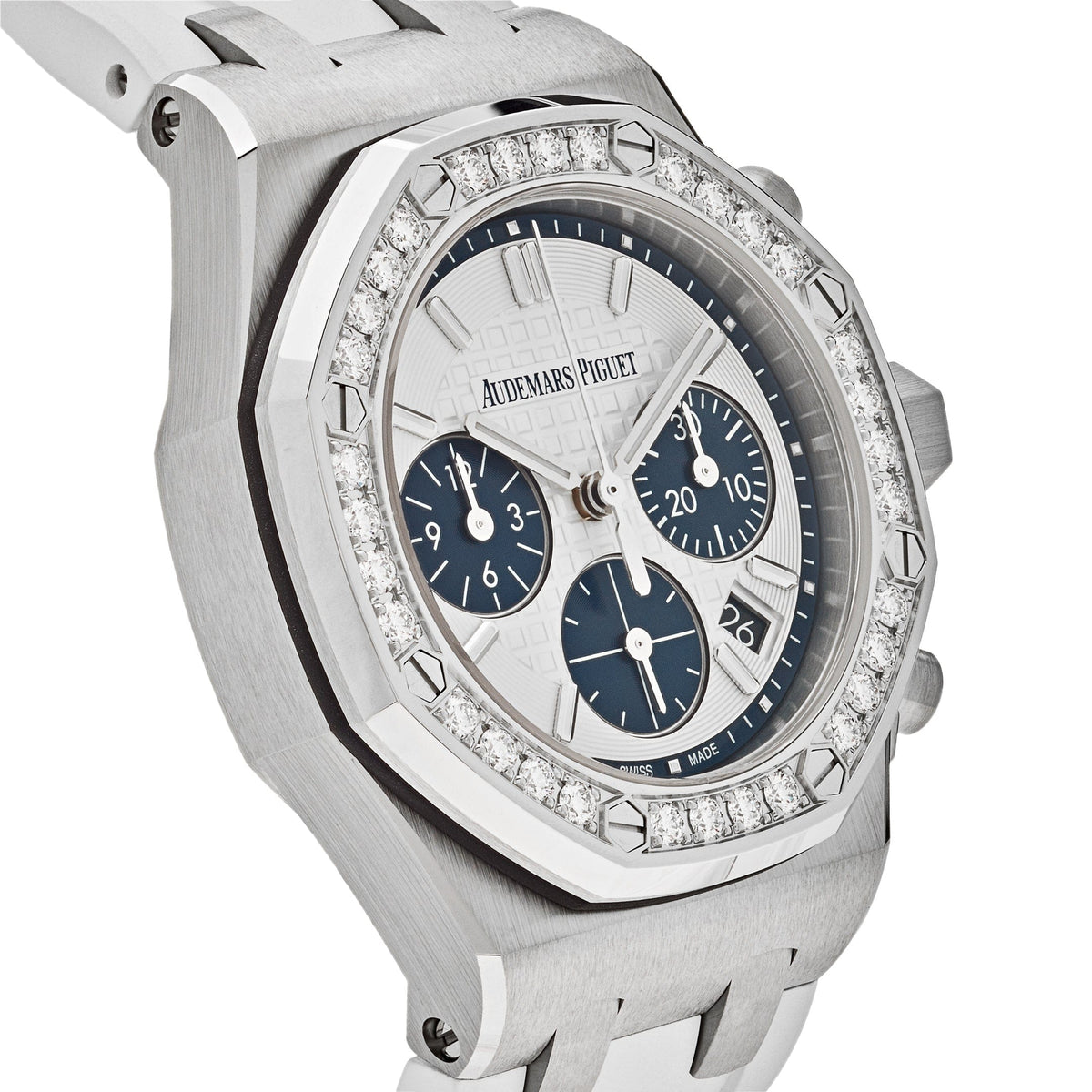 Audemars Piguet Royal Oak Offshore 26231ST.ZZ.D010CA.01.A Chronograph Stainless Steel Silver Dial Diamond Bezel (2022)