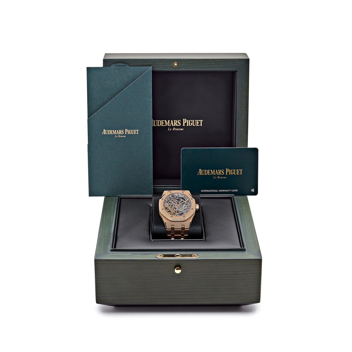 Audemars Piguet Royal Oak Openworked 15467OR.OO.1256OR.02 Double Balance Wheel Rose Gold Purple Inner Bezel