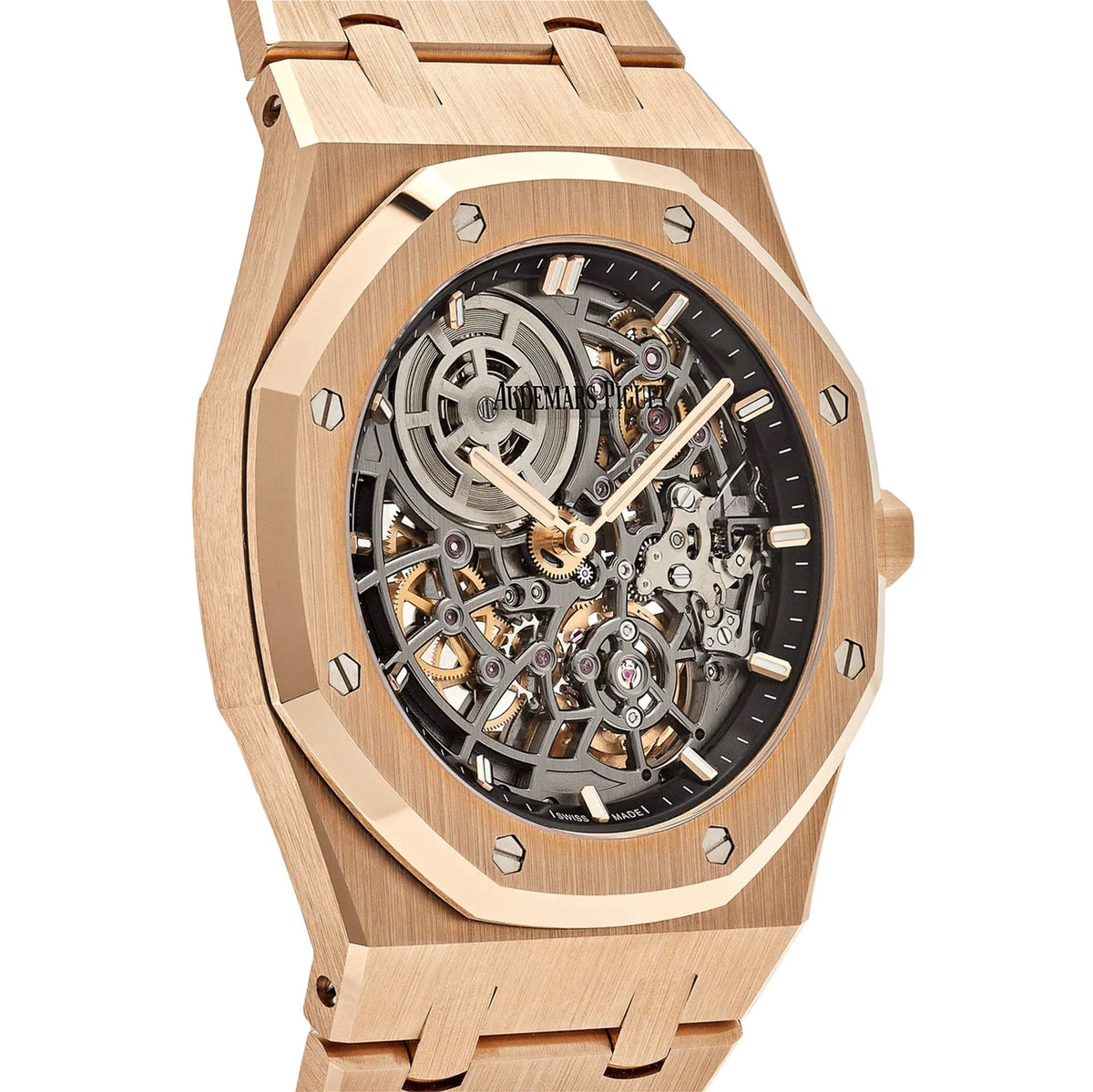 Audemars Piguet Royal Oak 16204OR.OO.1240OR.03 Openworked 'Jumbo' Extra-Thin Rose Gold