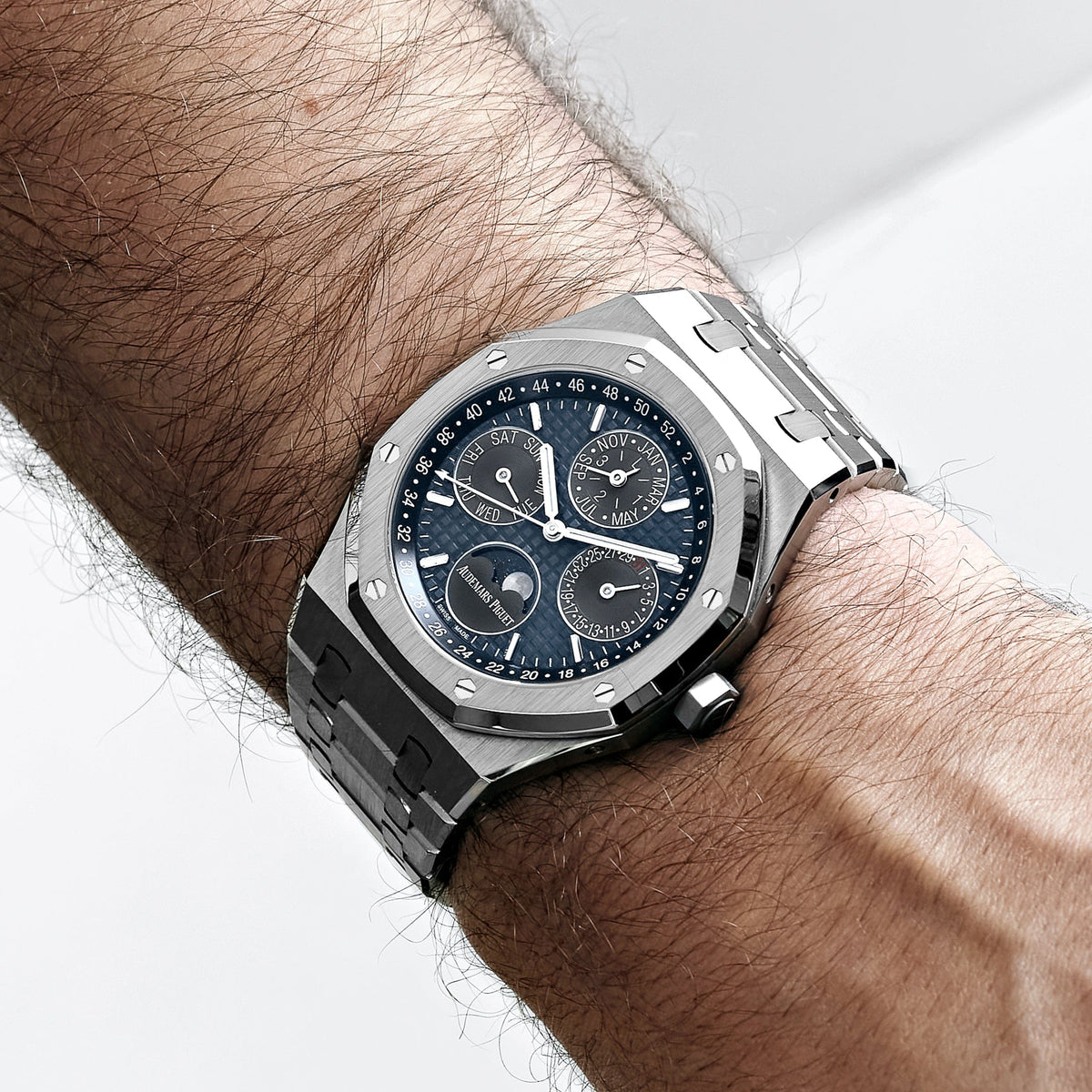 Audemars Piguet Royal Oak Perpetual Calendar 26574TI.OO.1220TI.01 Titanium Blue Dial