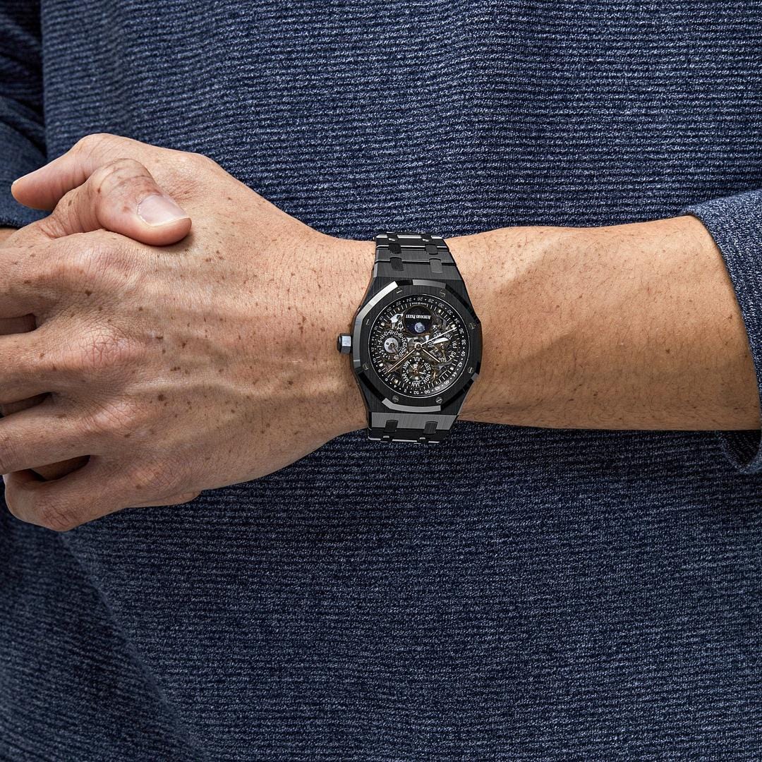 Audemars Piguet Royal Oak Perpetual Calendar 26585CE.OO.1225CE.01 Black Ceramic Openworked
