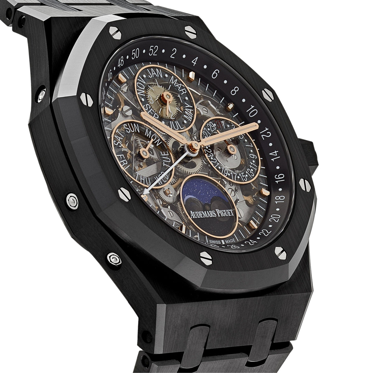 Audemars Piguet Royal Oak Perpetual Calendar 26585CE.OO.1225CE.01 Black Ceramic Openworked