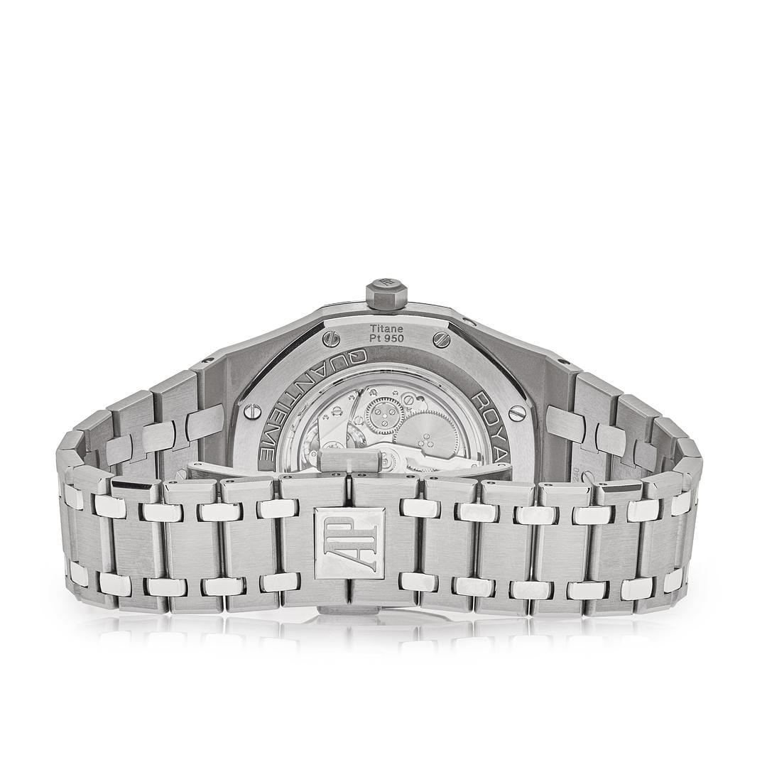 Audemars Piguet Royal Oak 26586IP.OO.1240IP.01 Perpetual Calendar RD2 Ultra-Thin Platinum Titanium Blue Dial (2022)