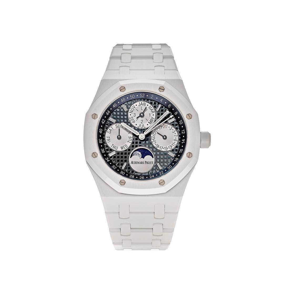 Audemars Piguet Royal Oak Perpetual Calendar 26579CB.OO.1225CB.01 White Ceramic Blue Dial (2019)