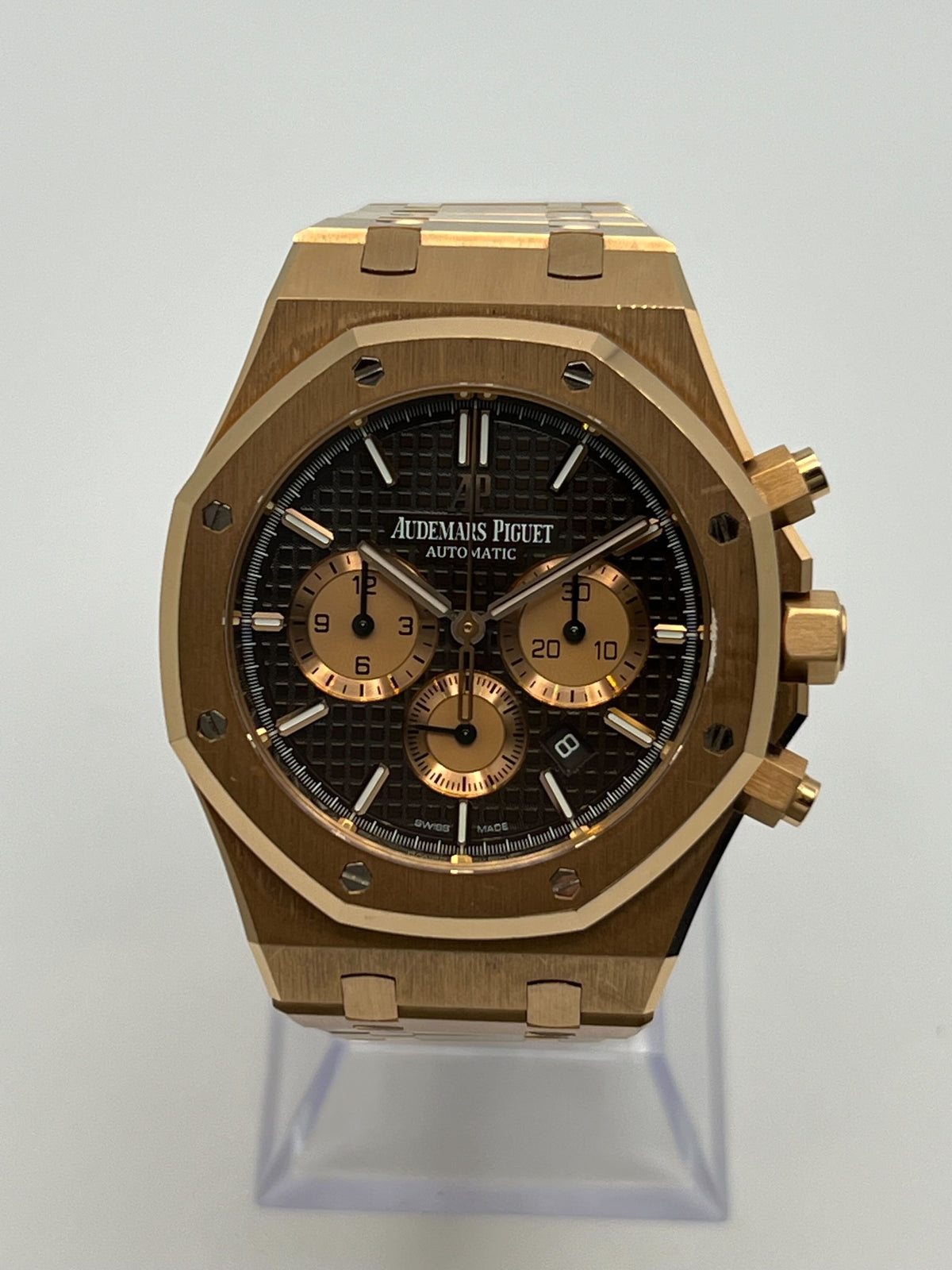Audemars Piguet Royal Oak Selfwinding Chronograph 26331OR.OO.1220OR.02 Rose Gold Brown Dial