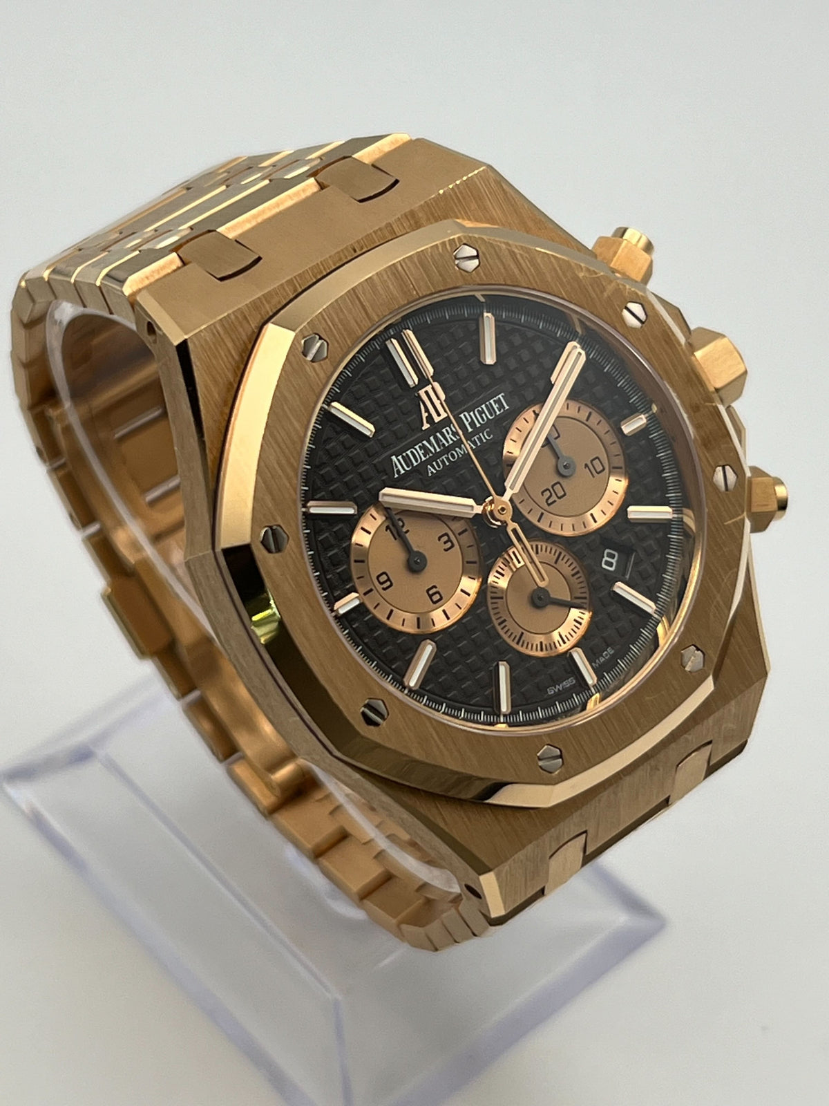 Audemars Piguet Royal Oak Selfwinding Chronograph 26331OR.OO.1220OR.02 Rose Gold Brown Dial