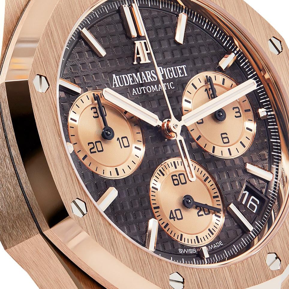 Audemars Piguet Royal Oak Selfwinding Chronograph Rose Gold Brown Dial 26239OR.OO.D821CR.01